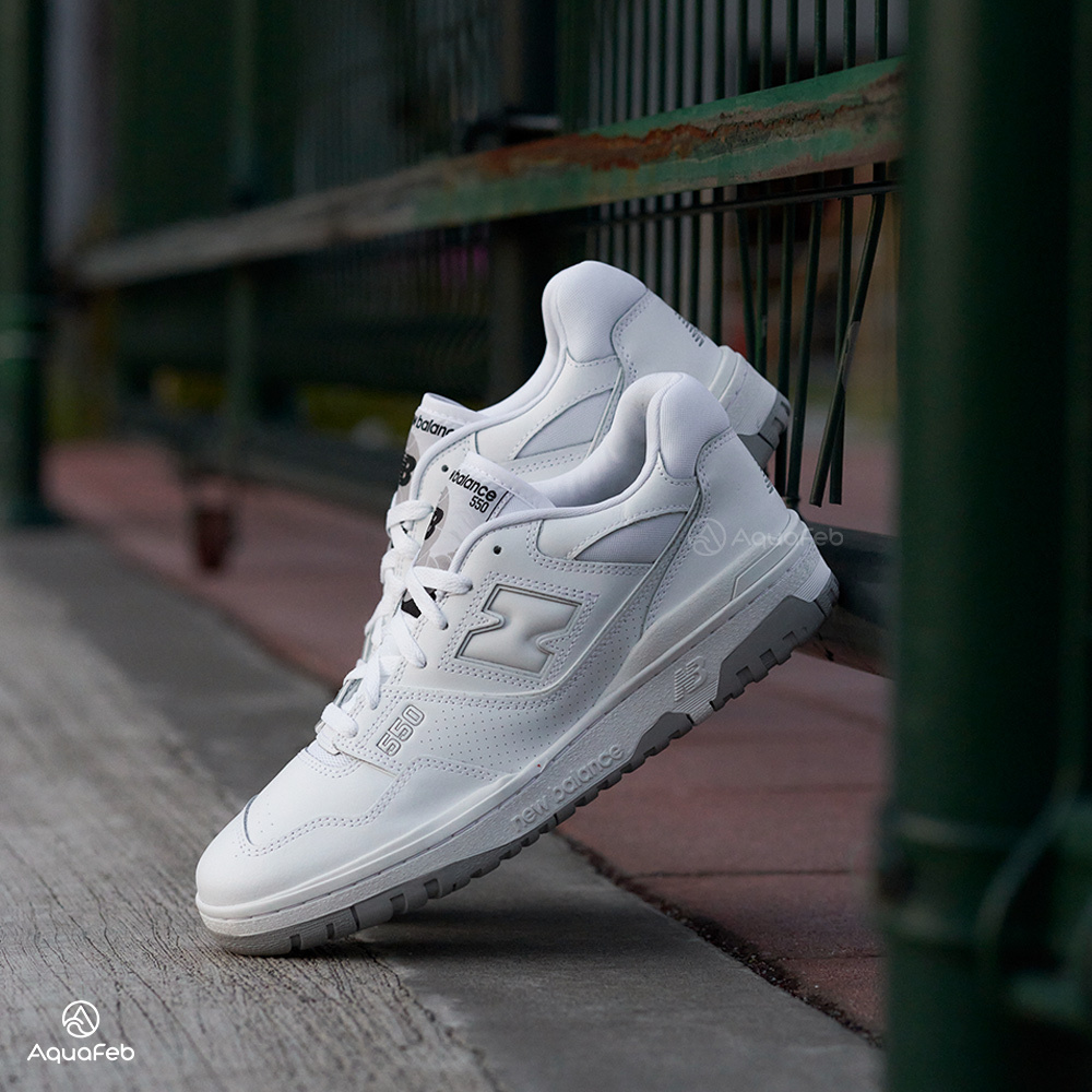New Balance 550 White Grey 男女 白灰 復古 休閒鞋 BB550PB1