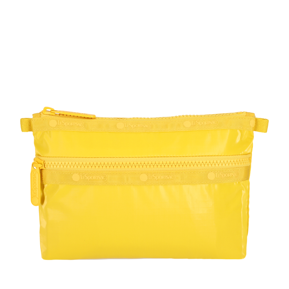 LeSportsac - COSMETIC CLUTCH 雙層拉鍊化妝包 - 檸檬黃