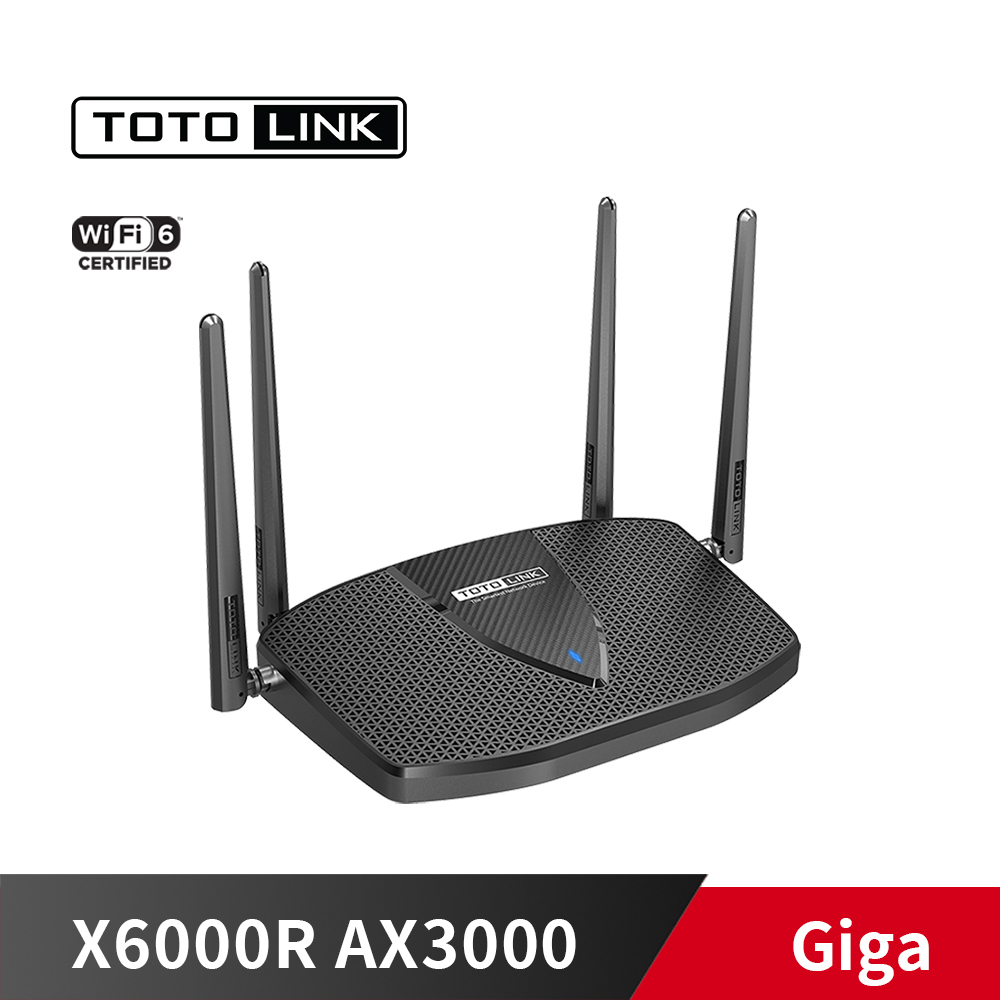 《限量》TOTOLINK X6000R AX3000 WiFi 6 Giga無線路由器 WIFI分享 網路分享器