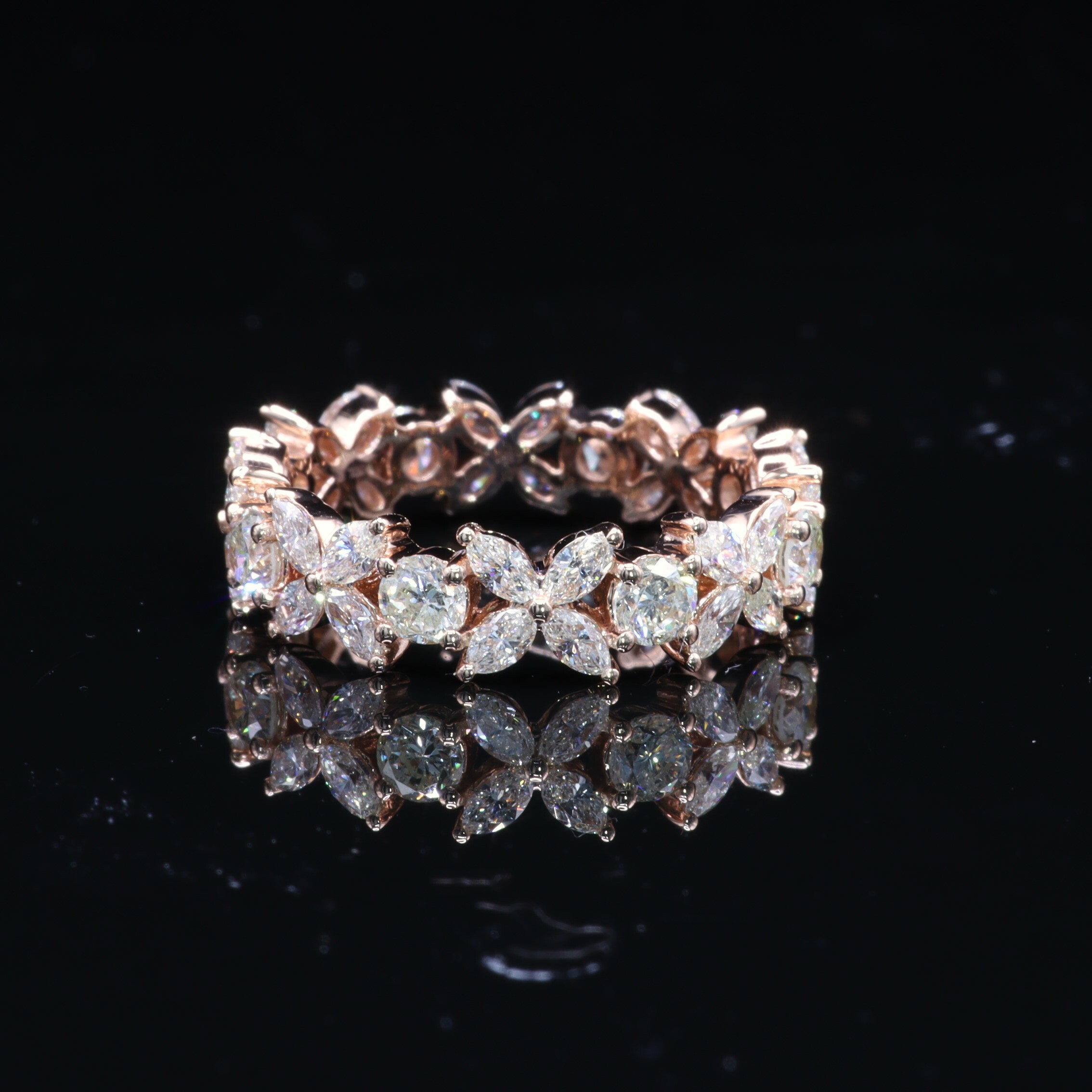 18K Rose Gold 2.08ct Diamond Ring