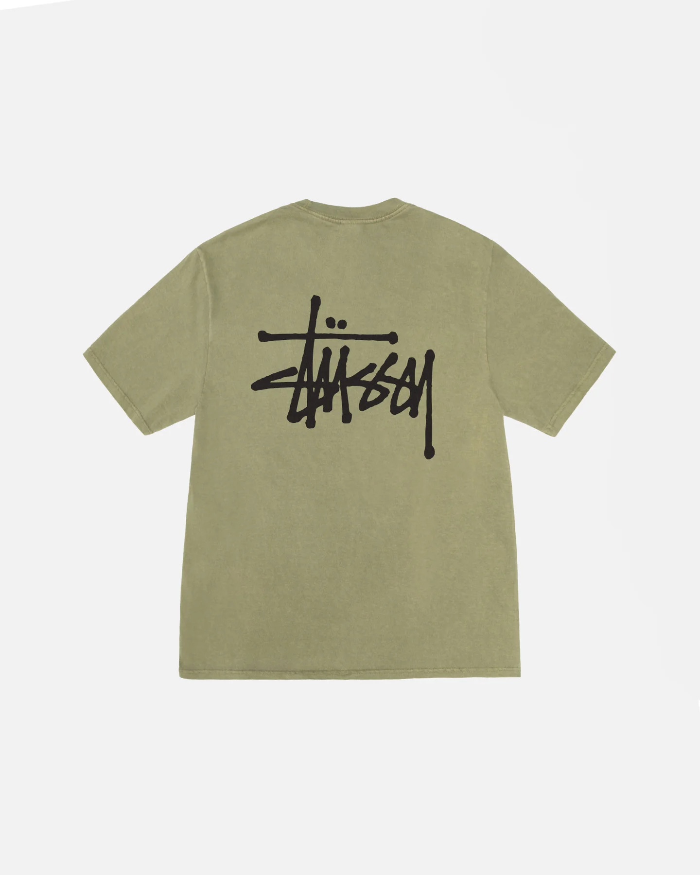 Stussy Basic Pigment Dyed Tee - OLIVE