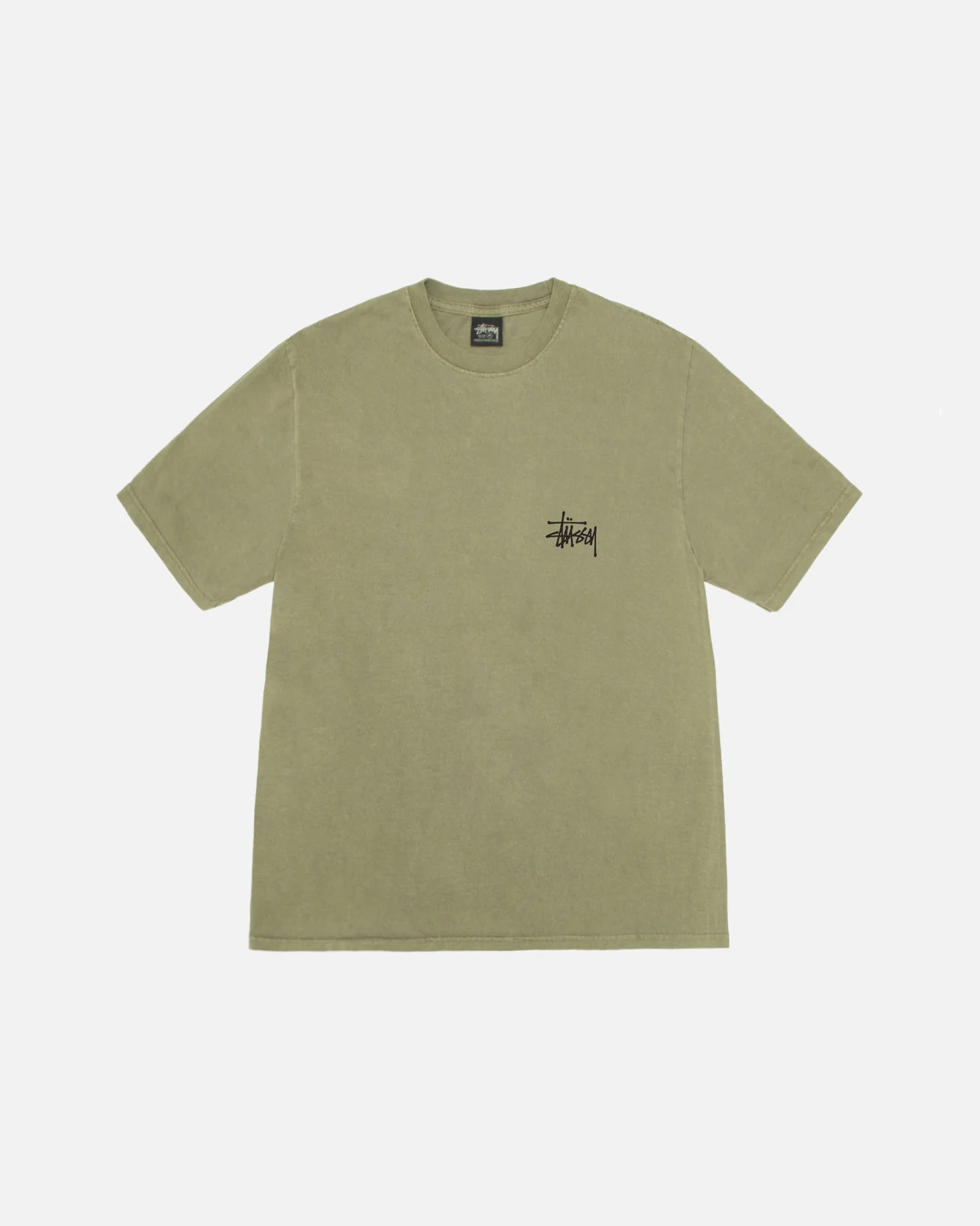Stussy Basic Pigment Dyed Tee - OLIVE