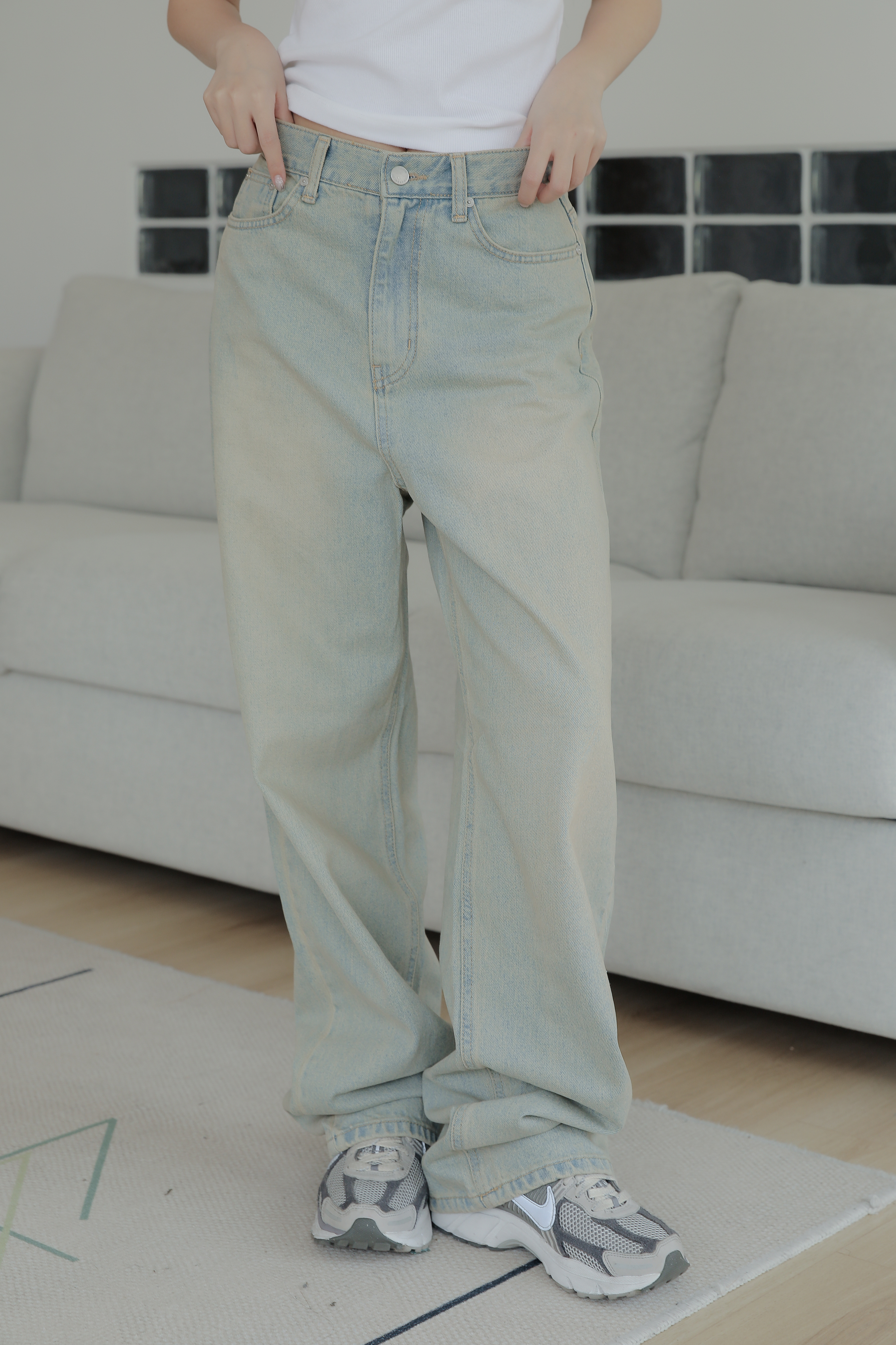 Sand Wide Denim Pants #牛仔褲