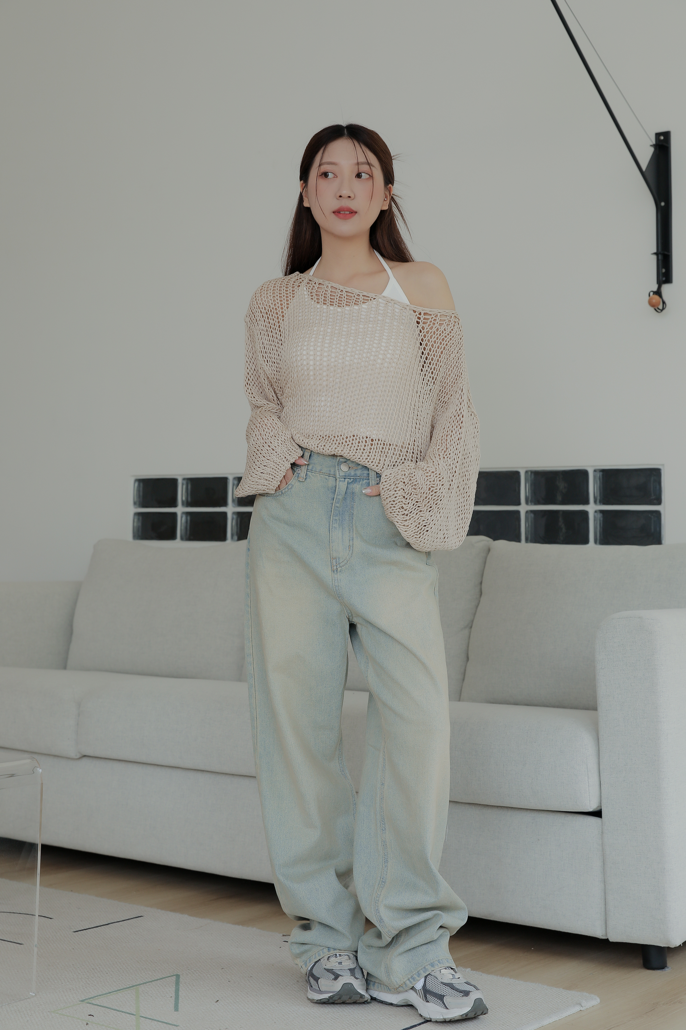 Sand Wide Denim Pants #牛仔褲