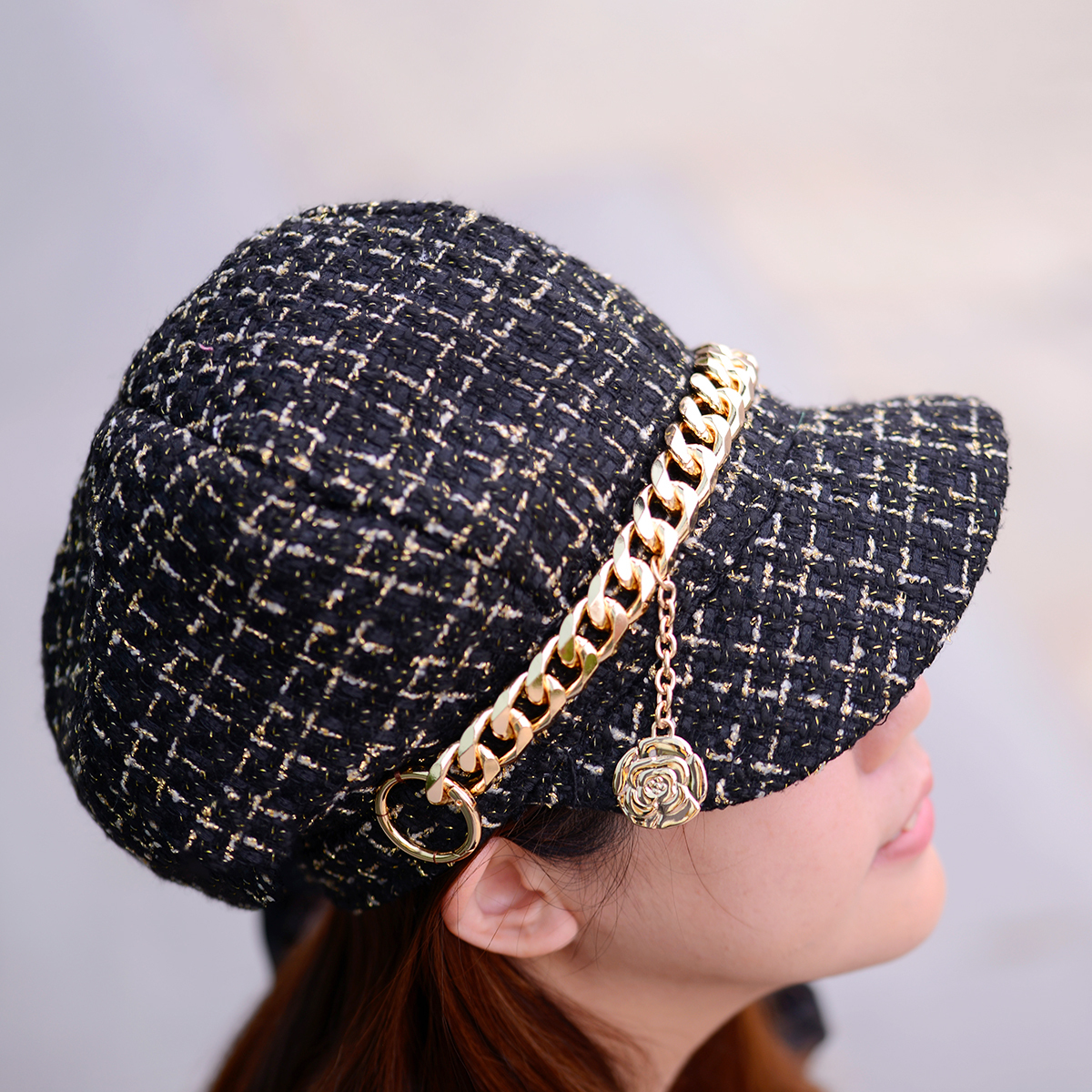 小香風毛尼布料(一尺)【贈小香都會帽紙型】