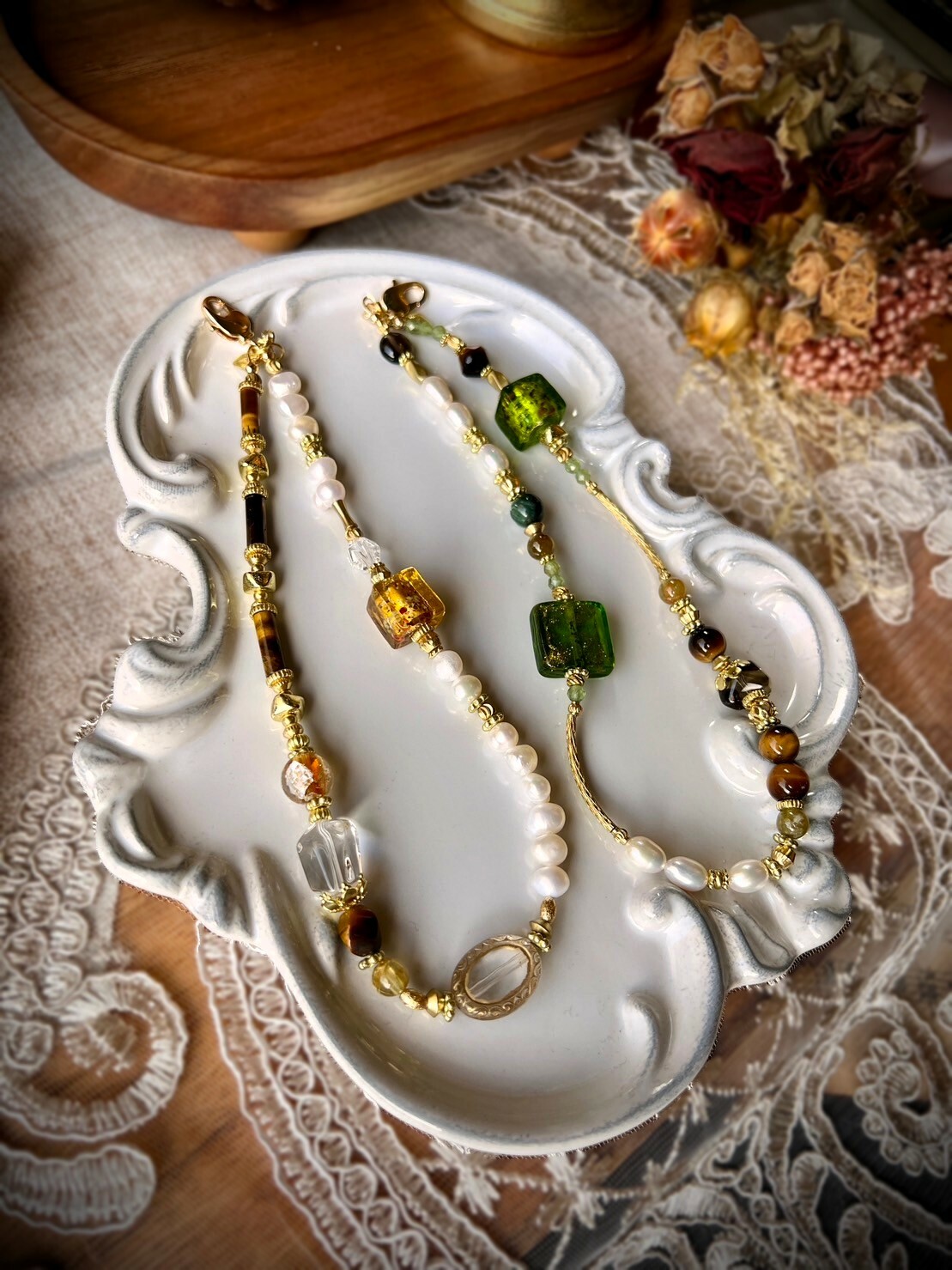 {琥珀寶盒}  {森之寶盒} -手機鍊-