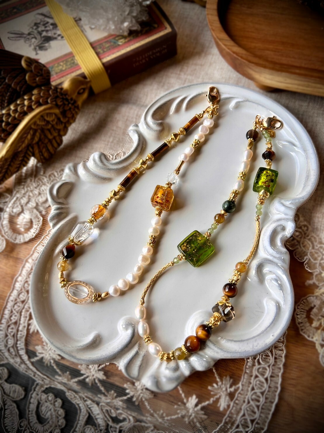 {琥珀寶盒}  {森之寶盒} -手機鍊-