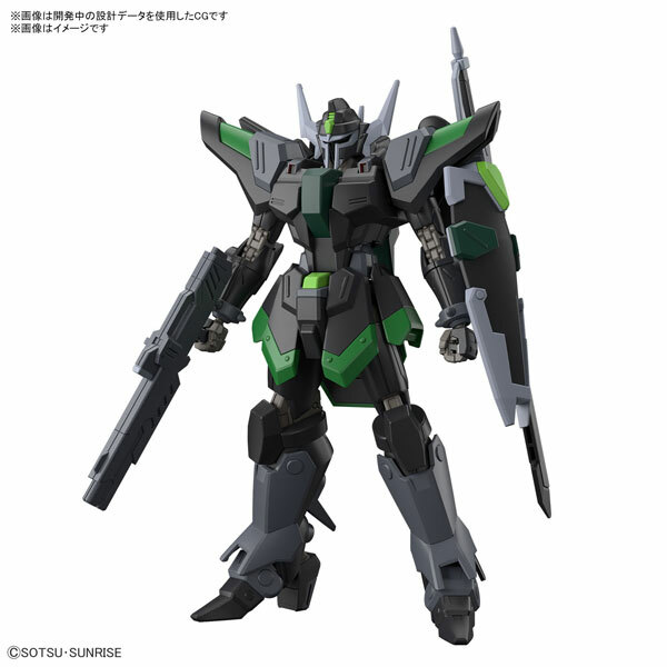 BANDAI 代理版 組裝模型 HG 1/144 黑騎士暴風神小隊機(葛里芬・阿巴雷斯特專用機)