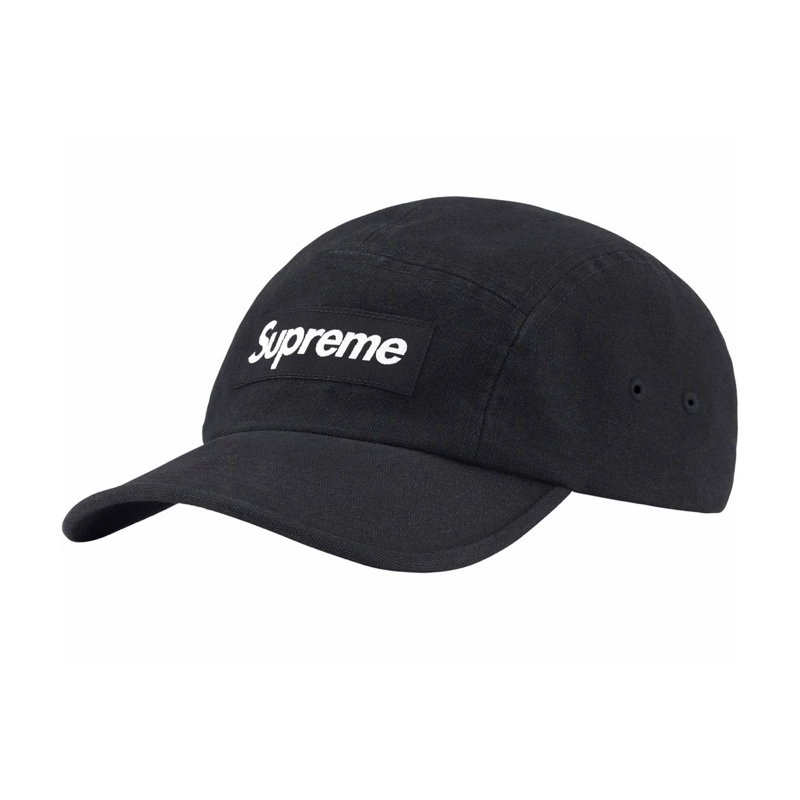 2024SS SUPREME WASHED CANVAS CAMP CAP 厚貼布 帽子 老帽 4色 現貨