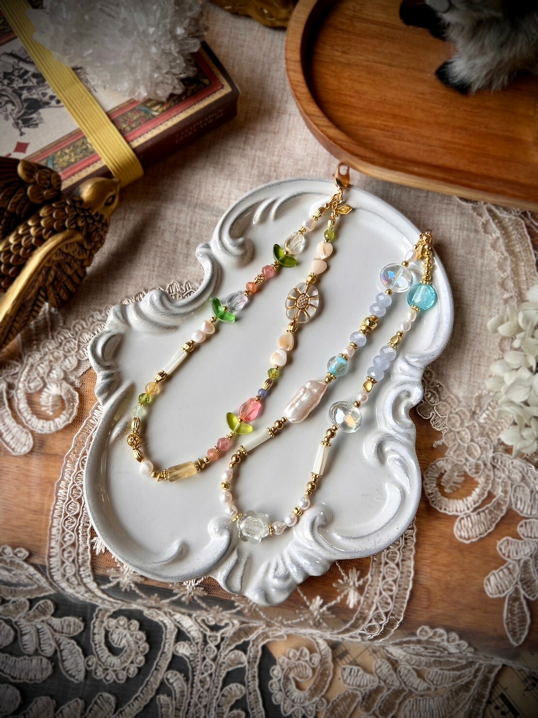 {花園漫步}  {雲中漫步} -手機鍊-