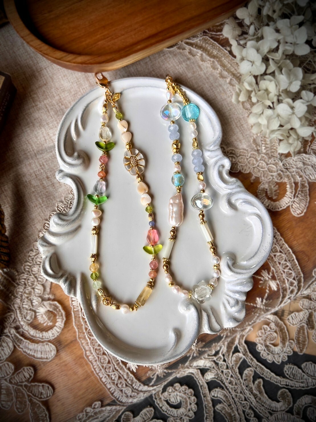 {花園漫步}  {雲中漫步} -手機鍊-