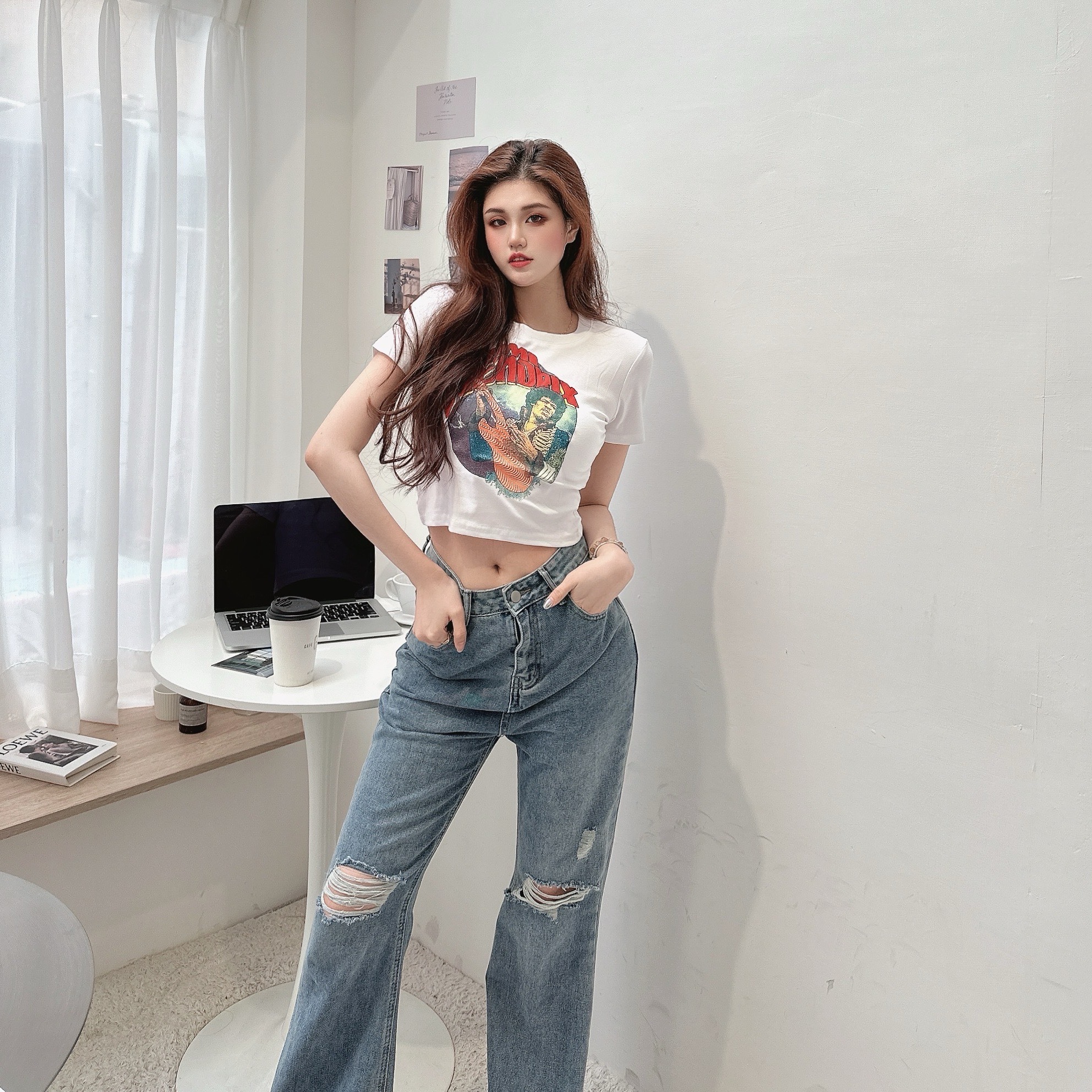 漫畫膠印短TEE/三色