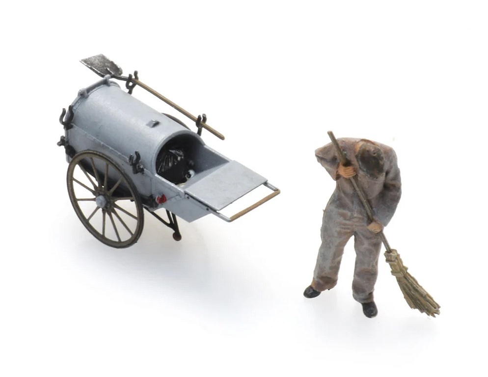 Artitec 5870055 HO scale Streetsweeper with dustcart
