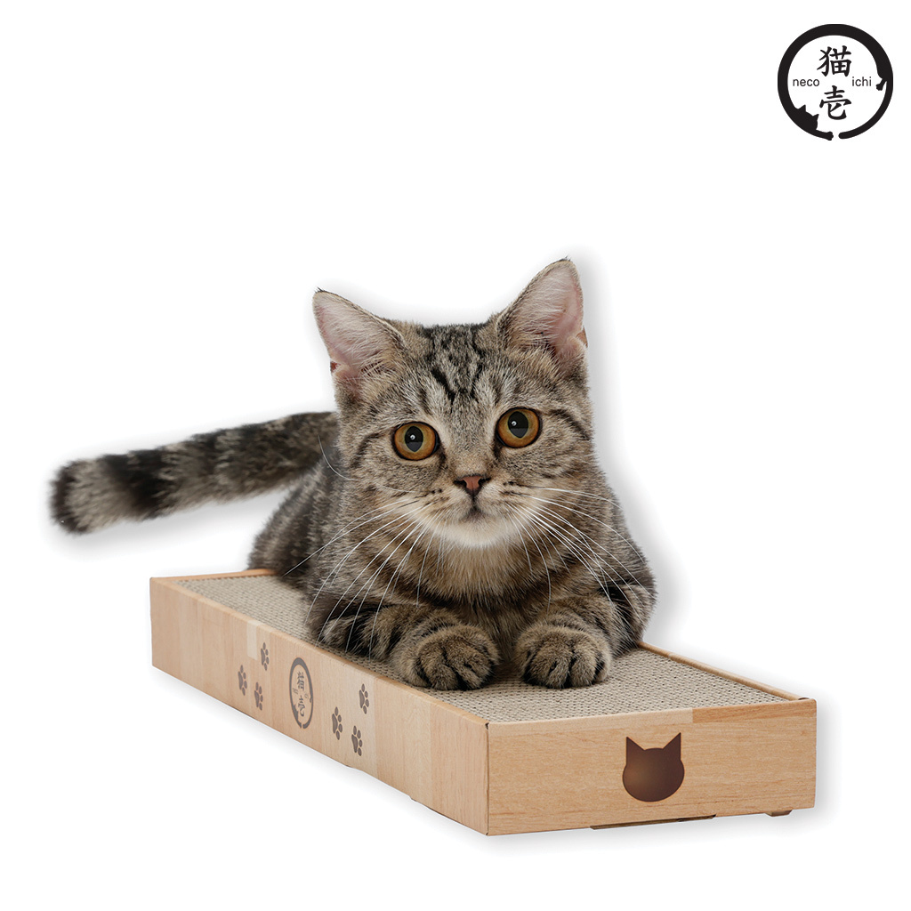 貓壹 抓抓床 細細板 木紋