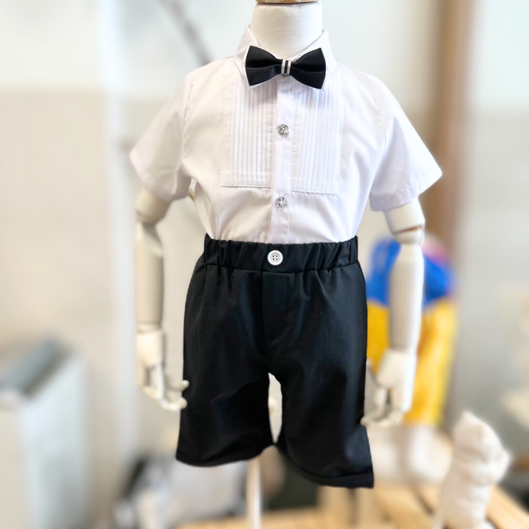 常規款白色短袖襯衫(90-150)