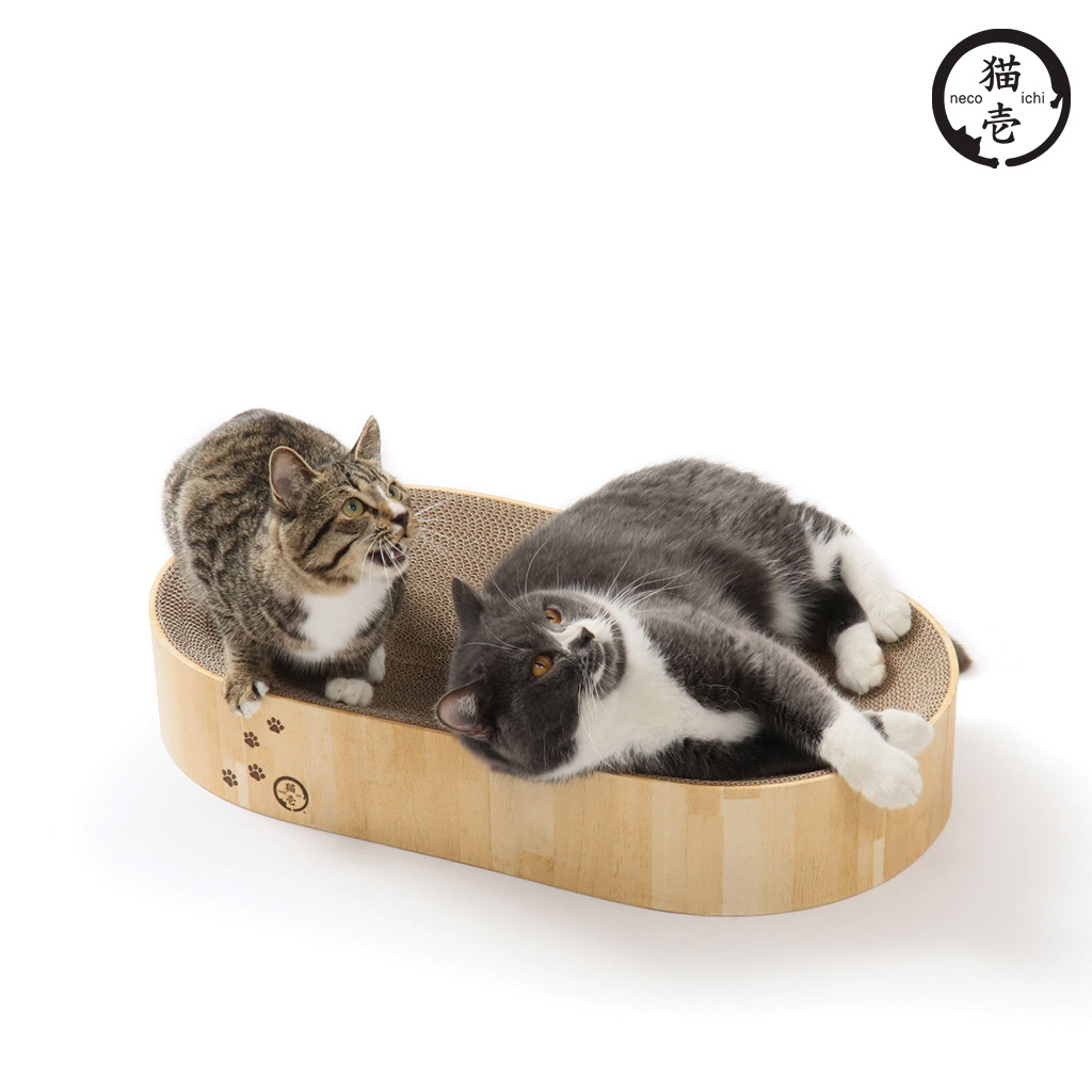 貓壹 抓抓盆 XL Oval 木紋