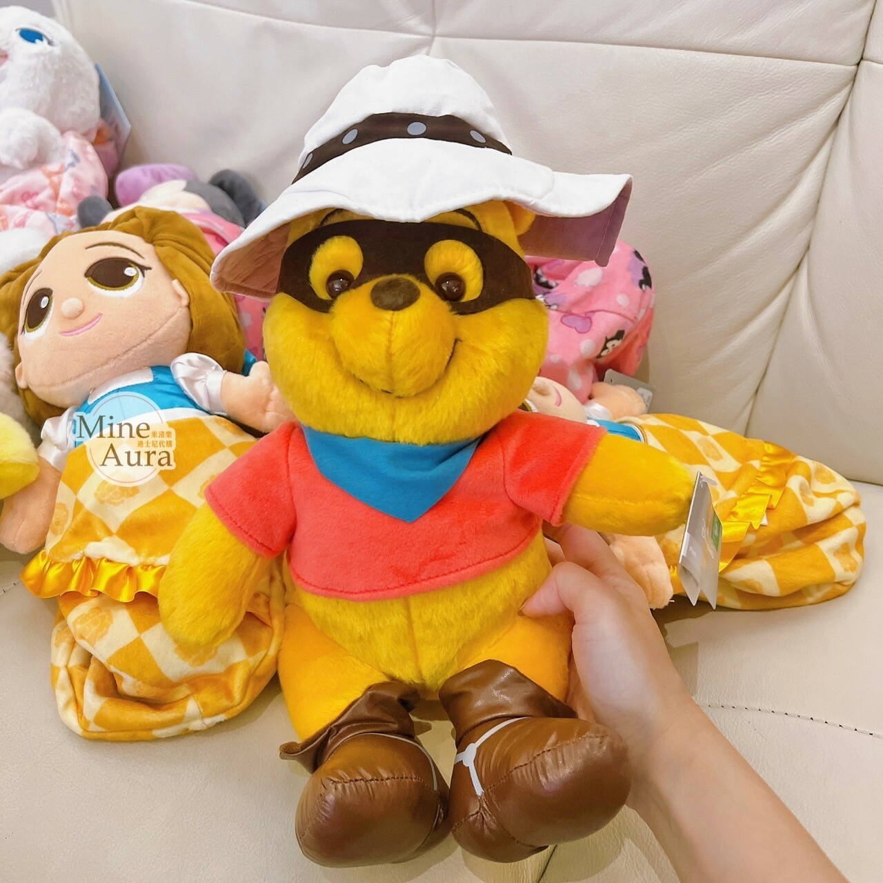 (現貨) 小熊維尼 Winnie the Pooh 西部牛仔 造型 娃娃 玩偶 -香港迪士尼樂園