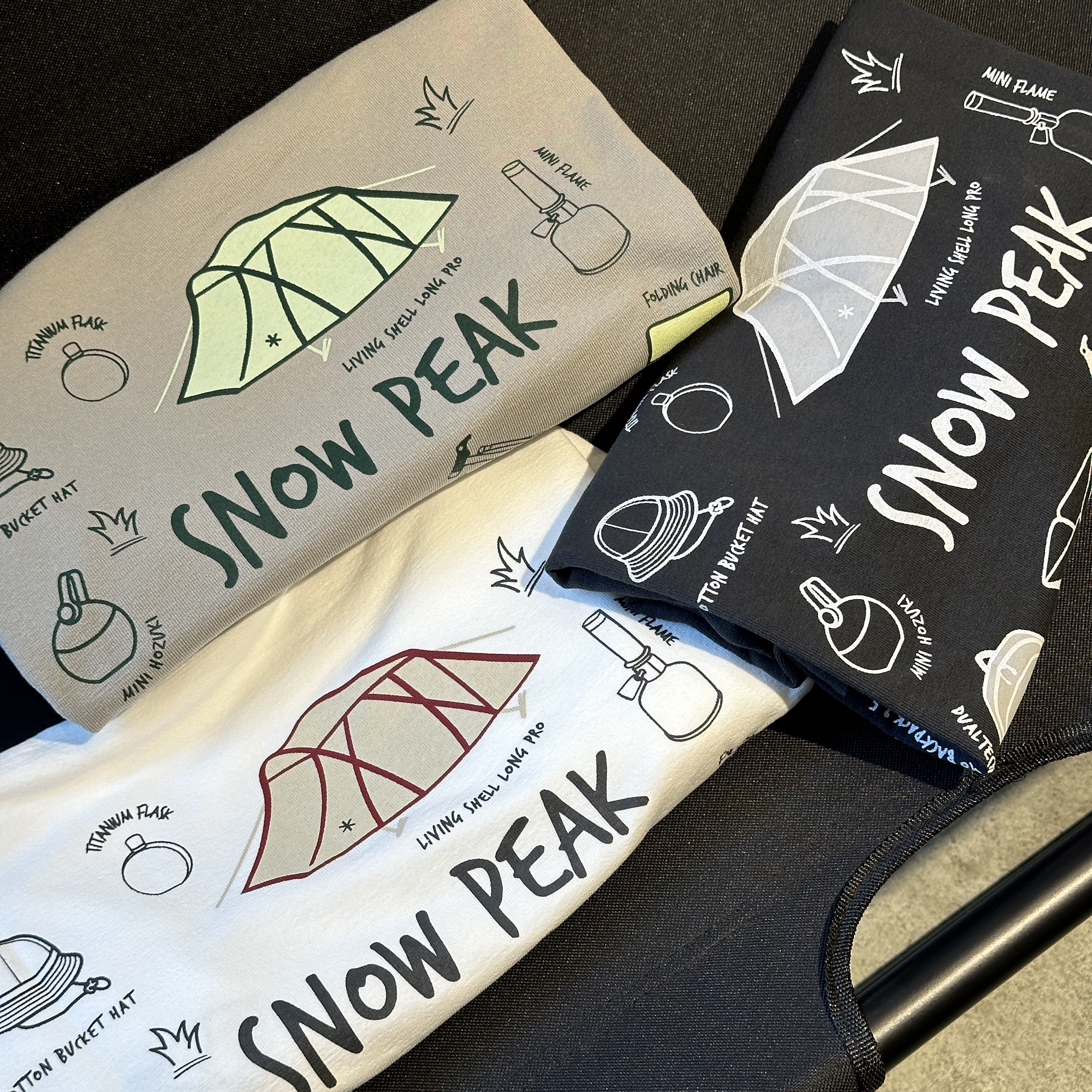 【現貨零碼折扣】snow peak 速乾材質 露營裝備圖像短tee  S24MMFTS70