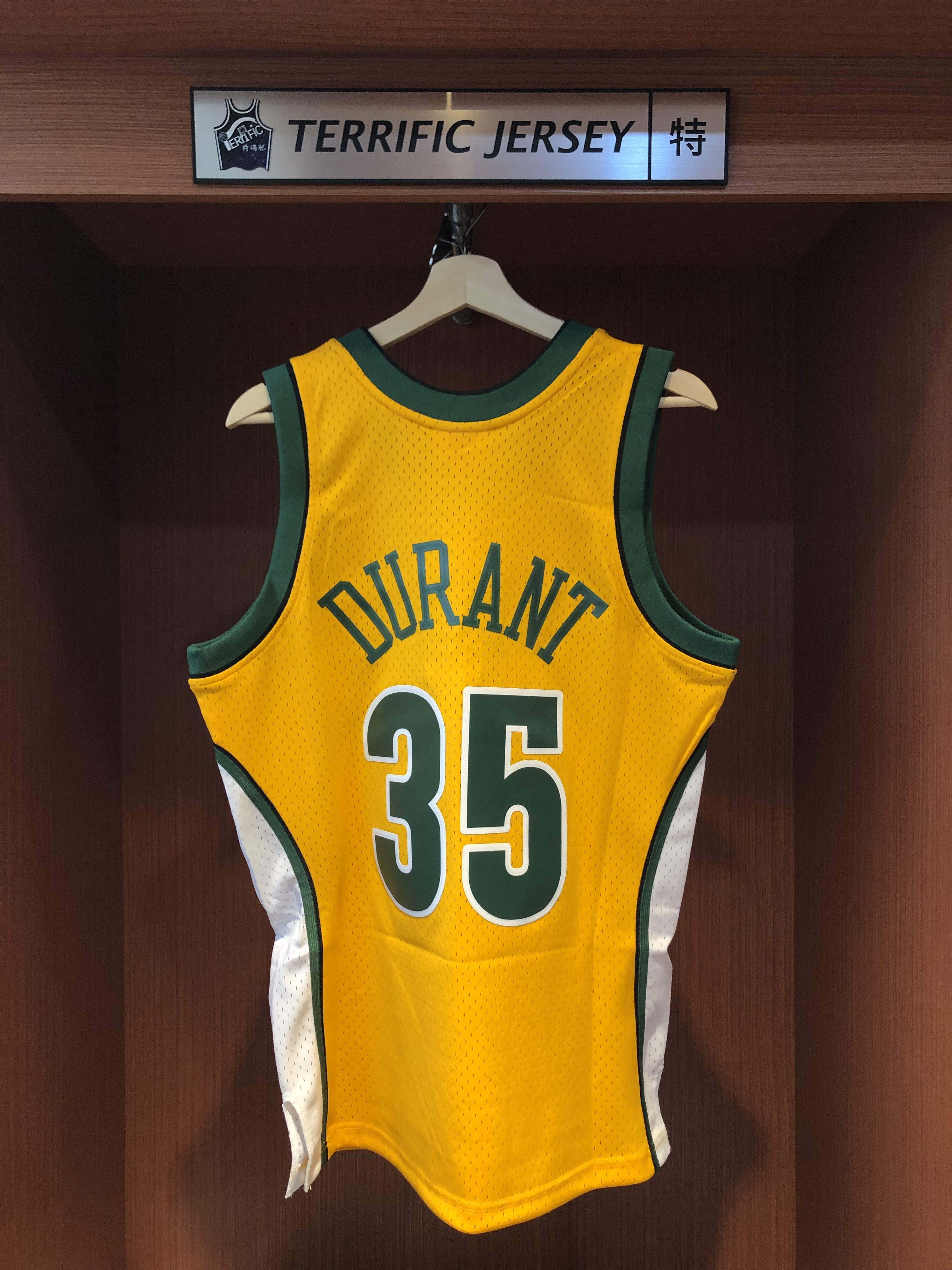 NBA球衣 Kevin Durant 西雅圖超音速 07-08黃 M&N Swingman G2 球迷版 熱轉印 全新