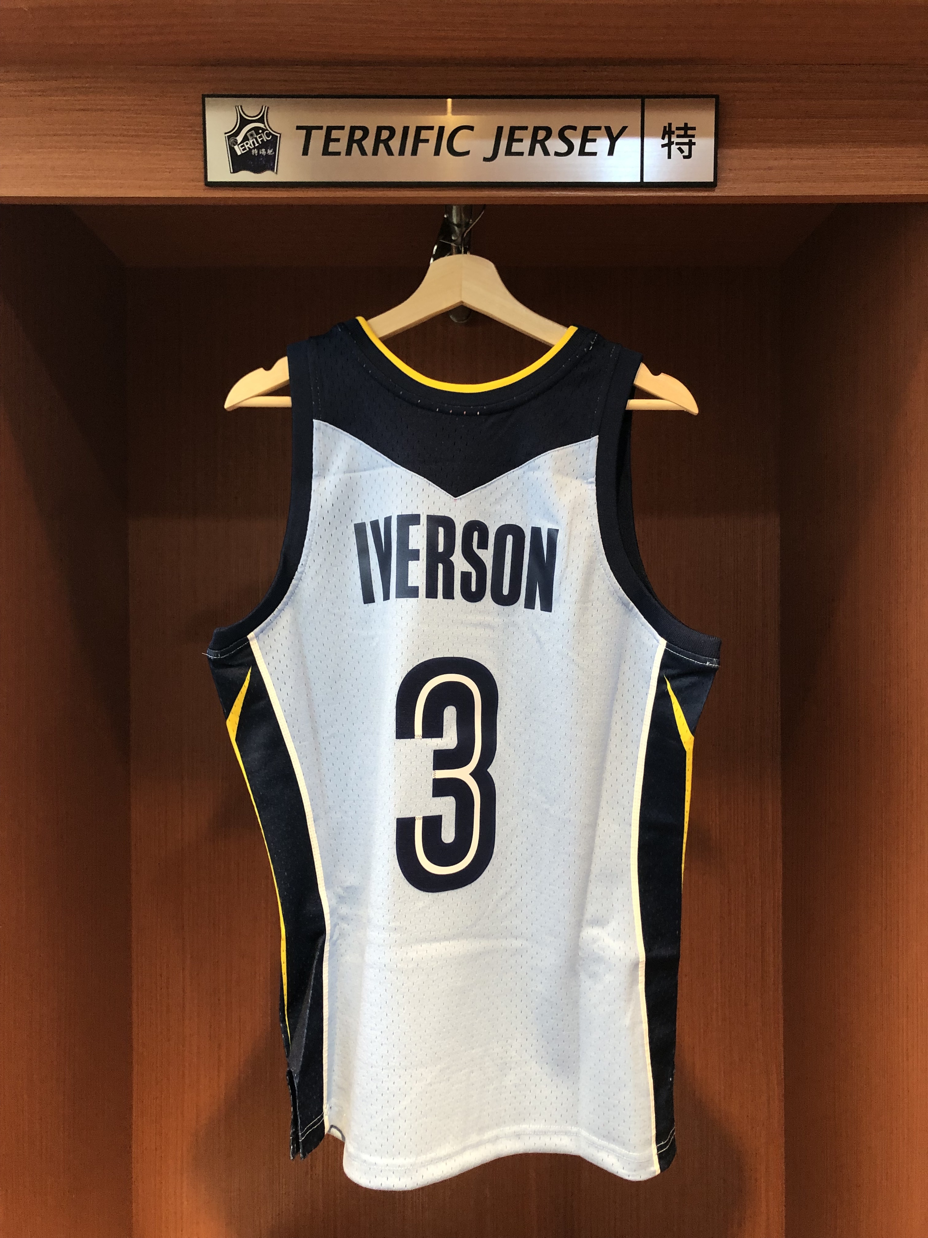 NBA球衣 Allen Iverson 曼菲斯灰熊 09-10水藍 M&N Swingman G2 球迷版 熱轉印 全新