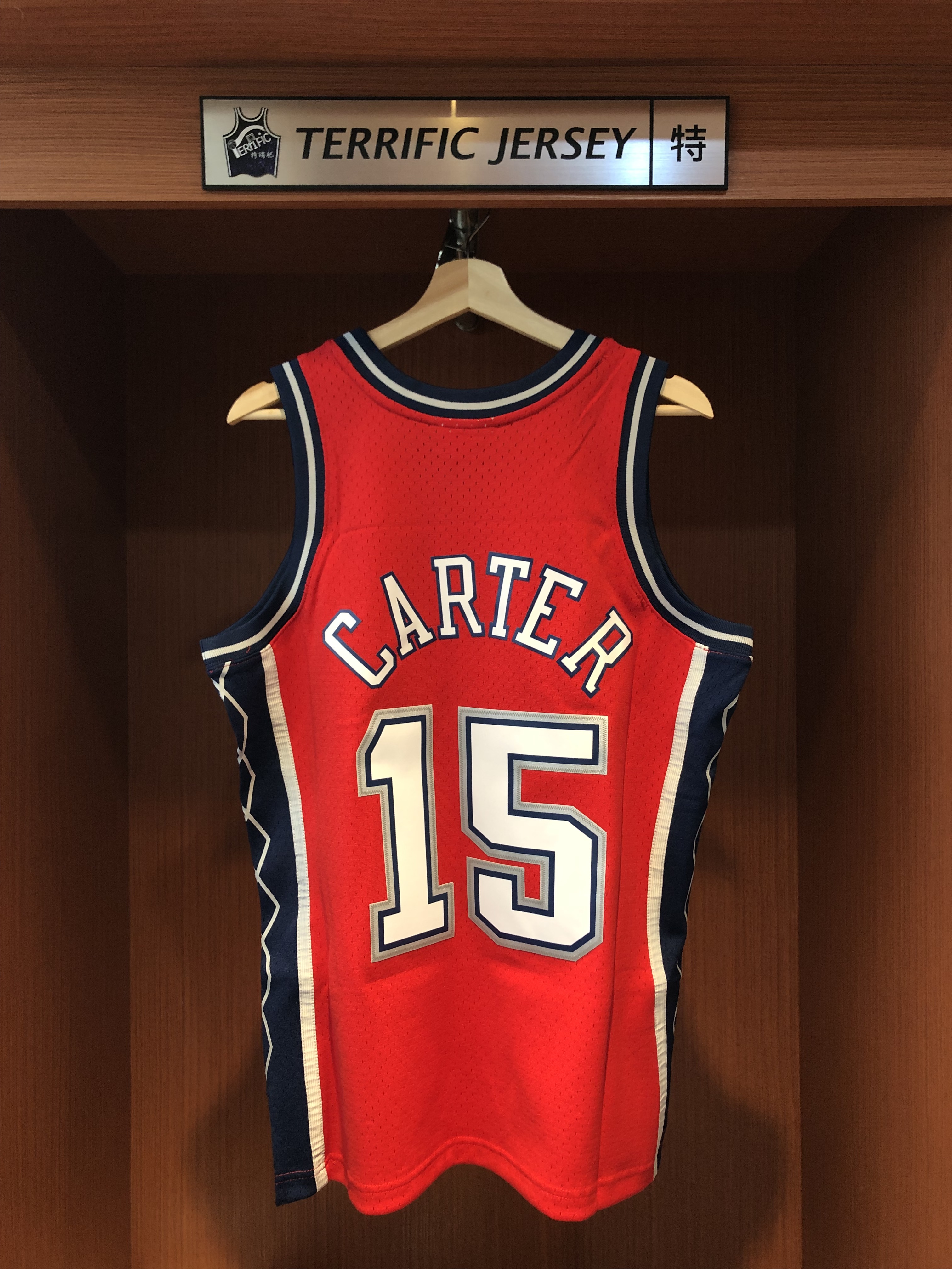 NBA球衣 Vince Carter 紐澤西籃網 06-07紅 M&N Swingman G2 球迷版 熱轉印 全新