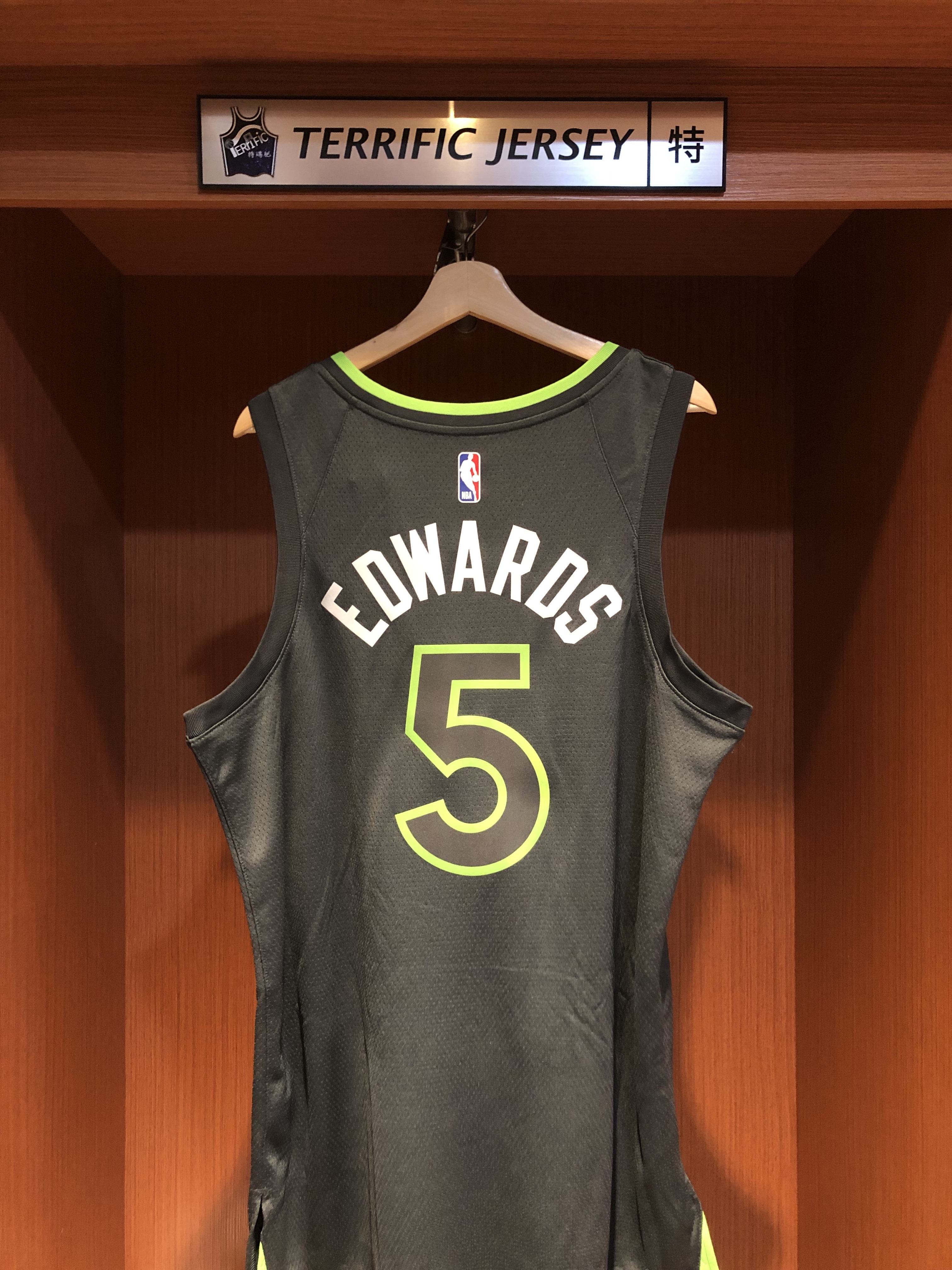 NBA球衣 Anthony Edwards 明尼蘇達灰狼綠 Statement Jordan Swingman 球迷版 熱轉印 全新