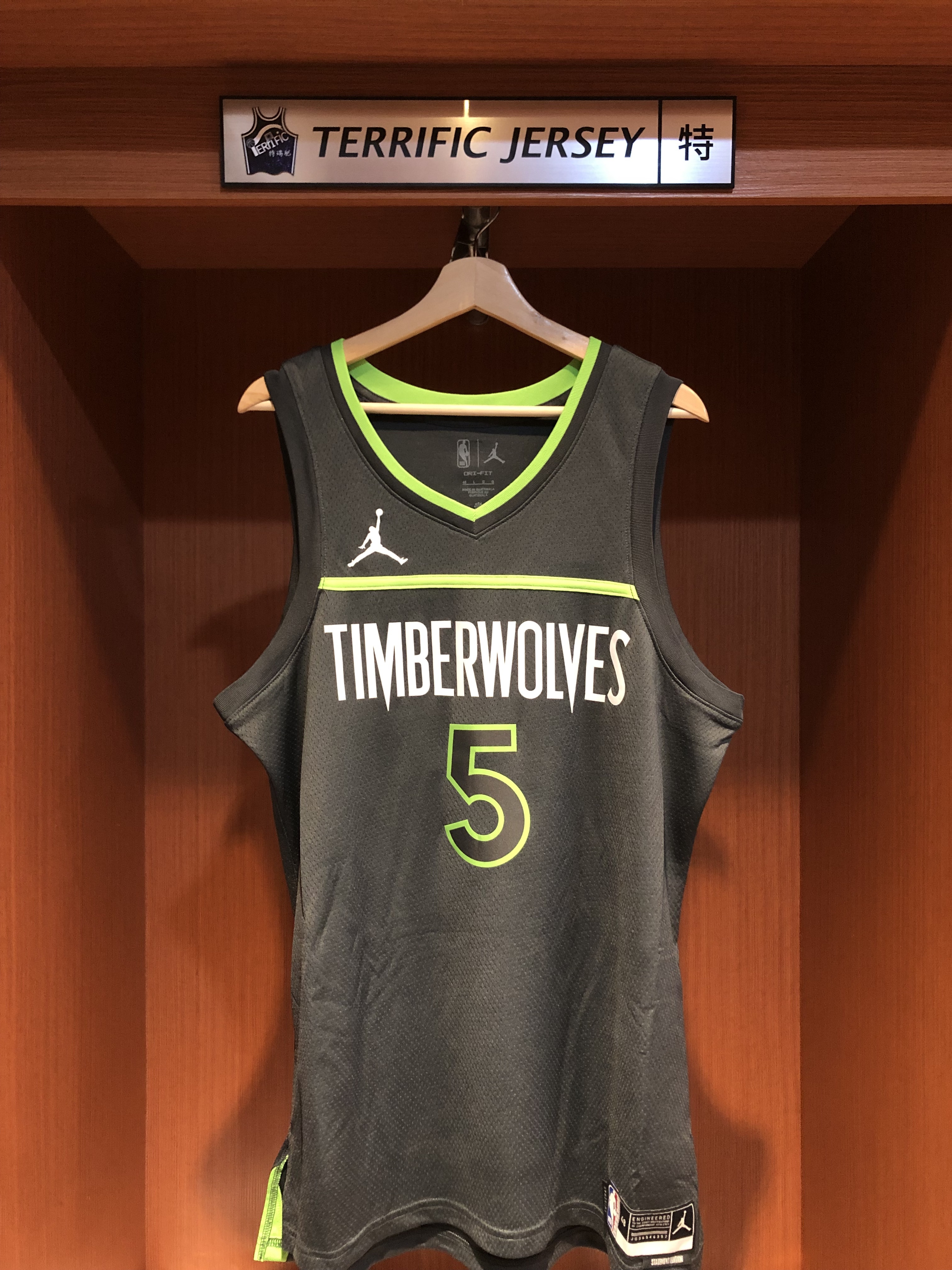 NBA球衣 Anthony Edwards 明尼蘇達灰狼綠 Statement Jordan Swingman 球迷版 熱轉印 全新