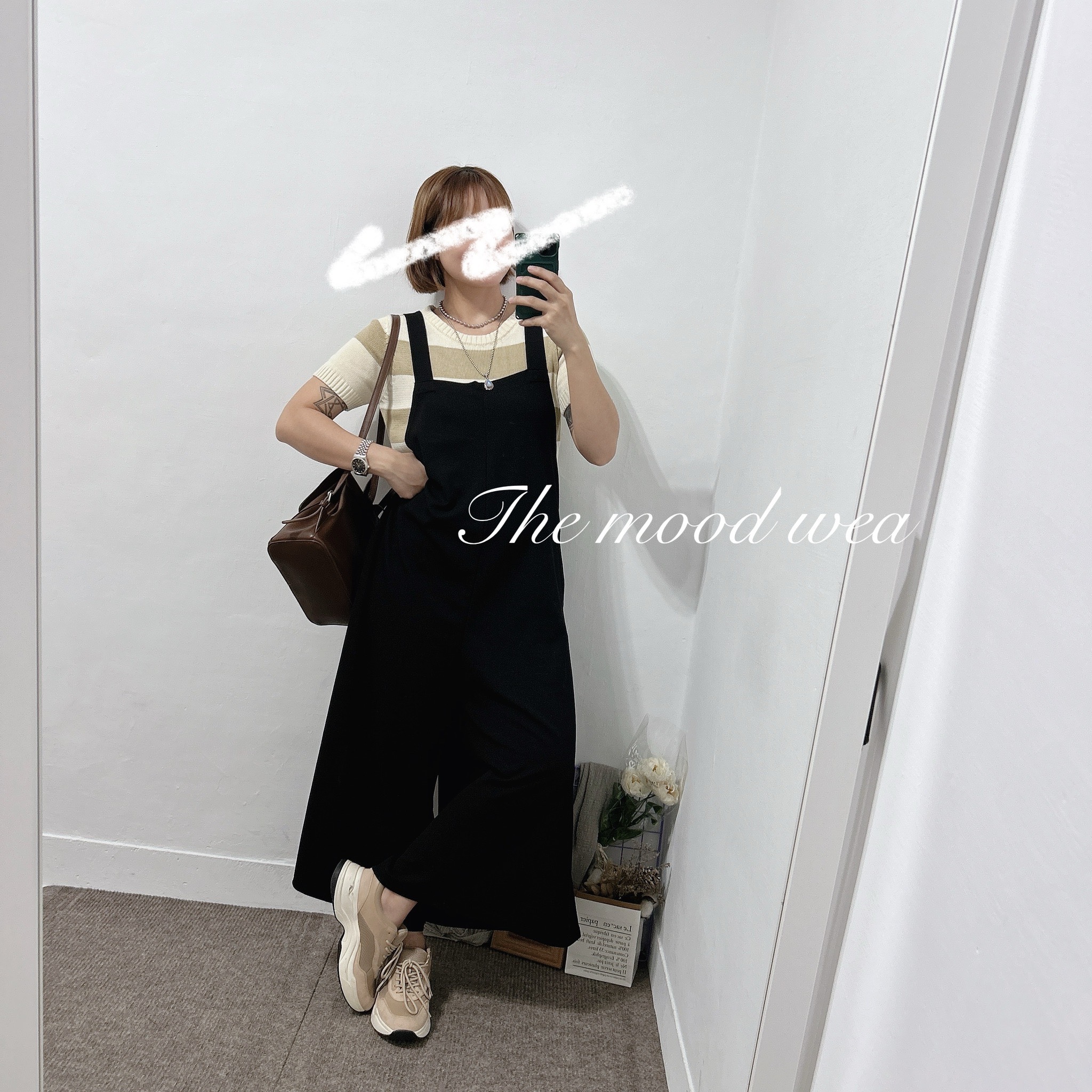 連身吊帶寬褲裙 吊帶裙