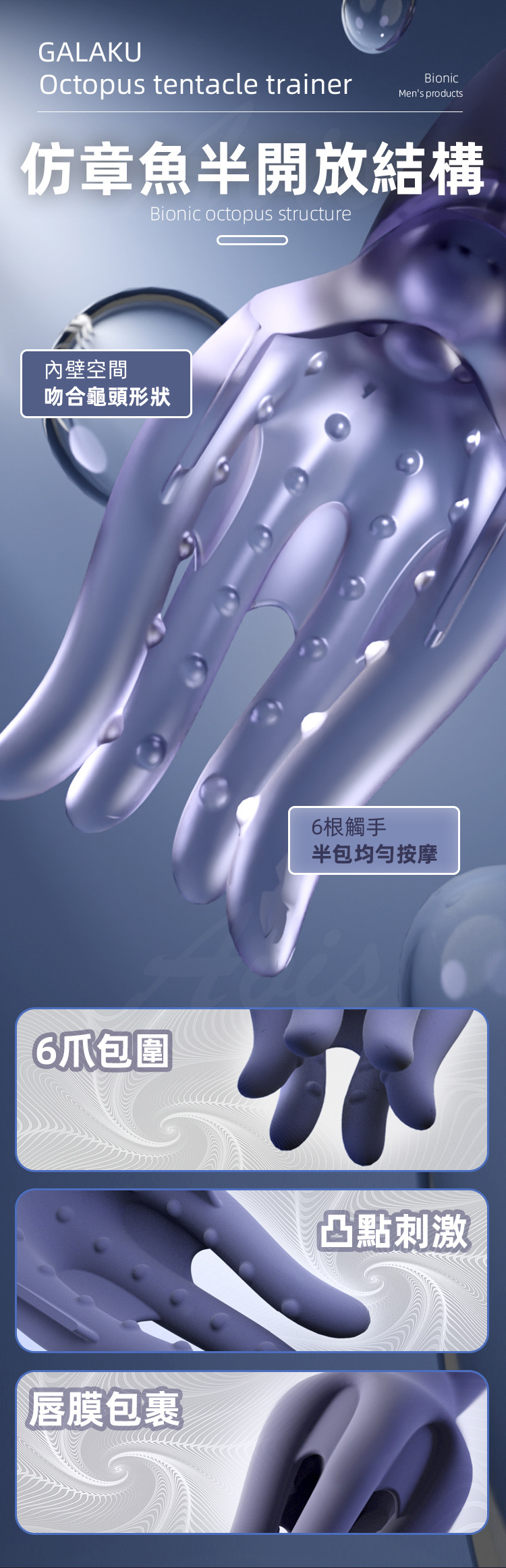 GALAKU 八爪魚龜頭訓練器