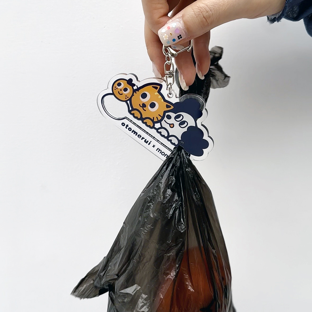 MOMAO x平凡乙女日記 鑰匙圈 撿便扣