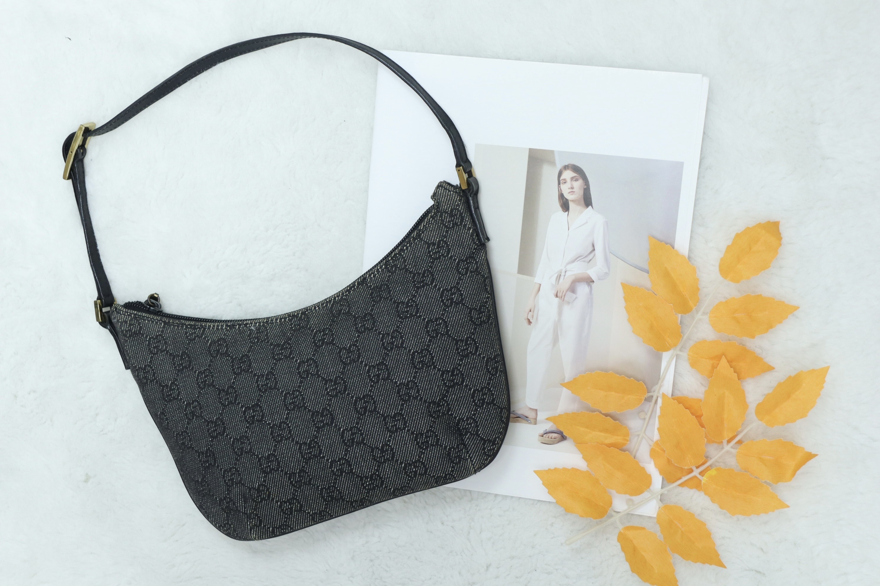 Gucci 黑色暗花Bag🖤