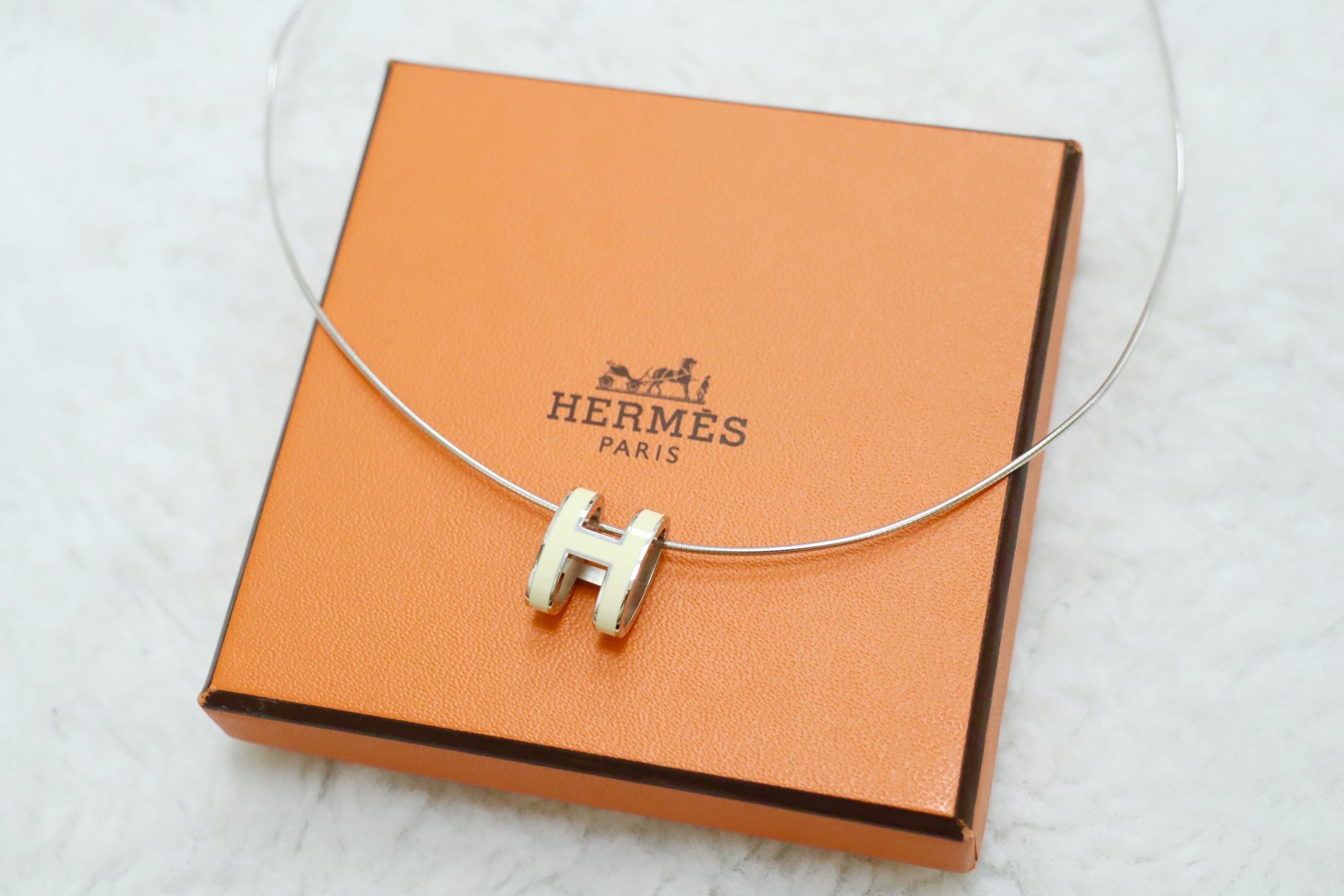 Hermes 白銀色Pop H頸鏈🤍