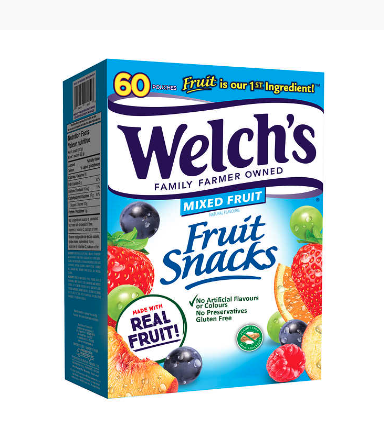 Welch’s Fruit Snacks, 60 × 22 g