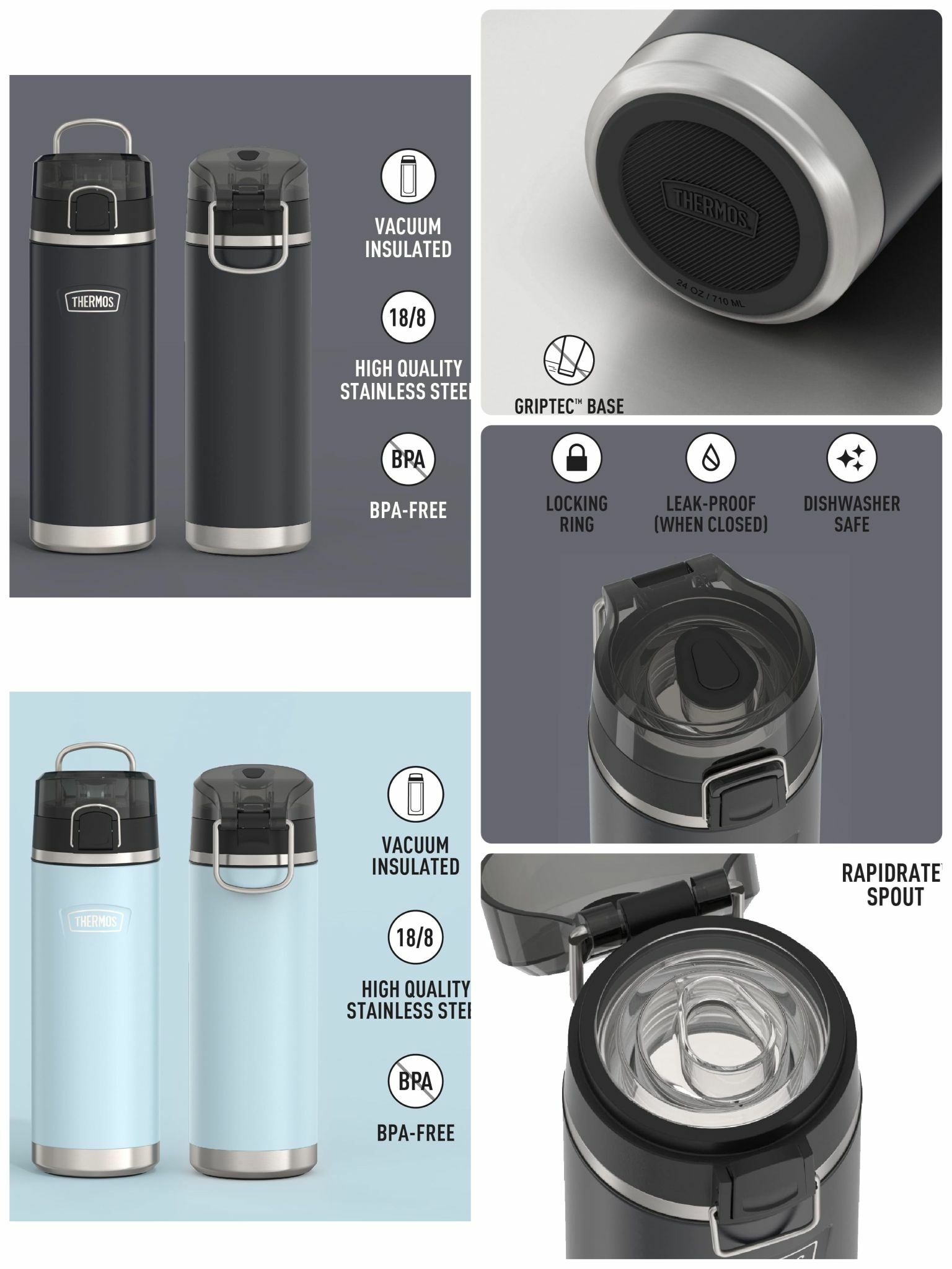 【預購】Thermos F032613 直企式保溫水樽