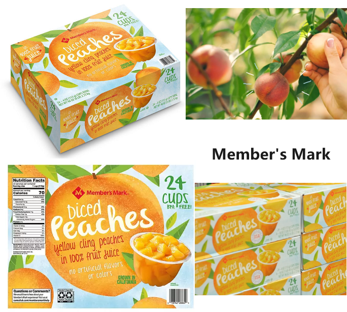 【預購】Member's Mark F032623 粒粒黃桃果肉杯 (24個)