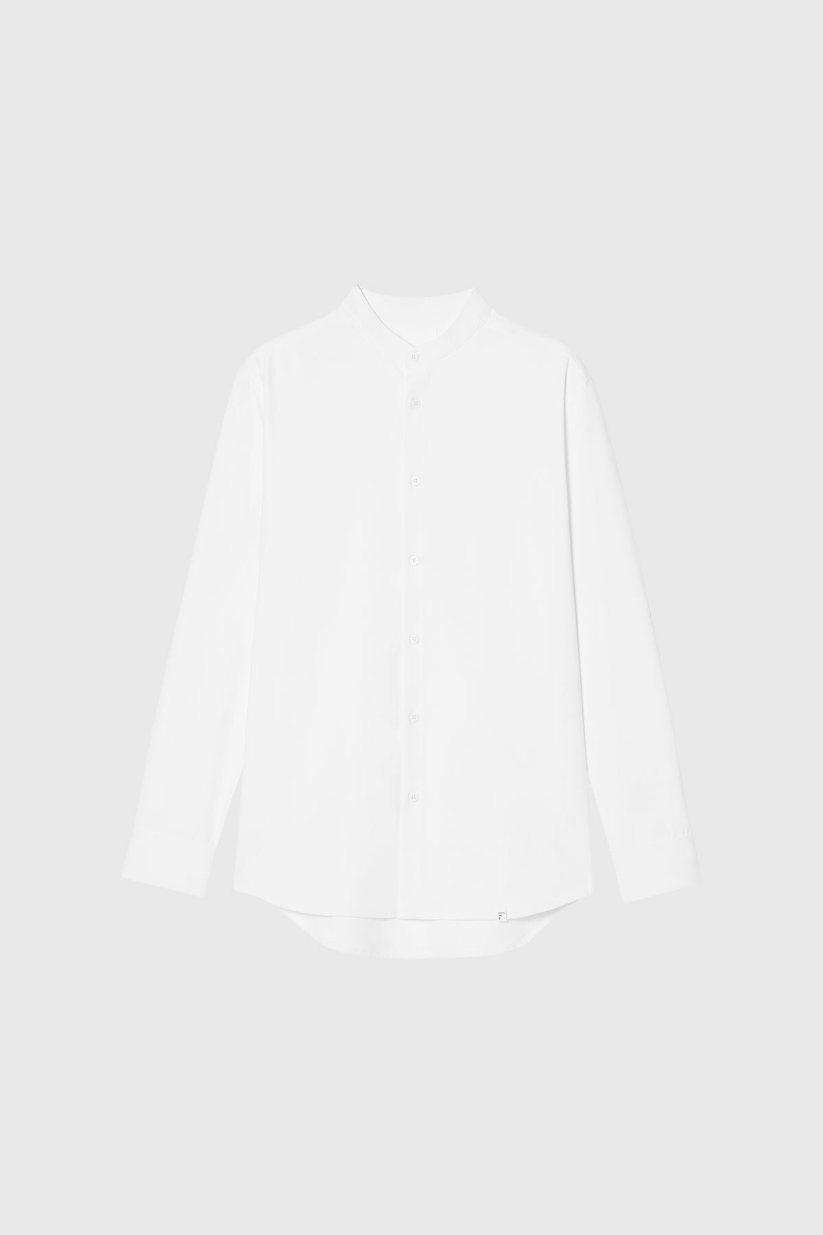 INFINITY 立領長袖襯衫 男（牙白）