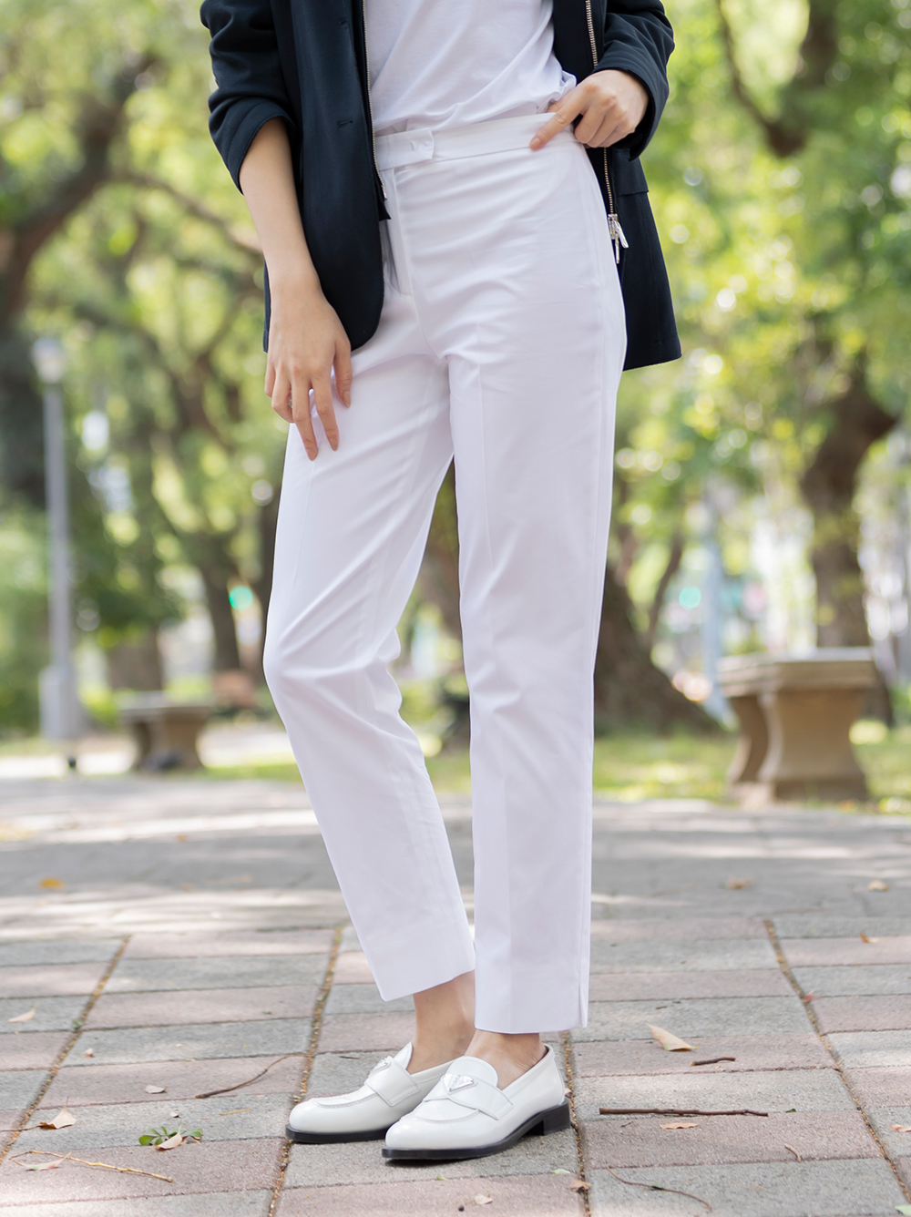 Eleventy 西裝棉褲(白)