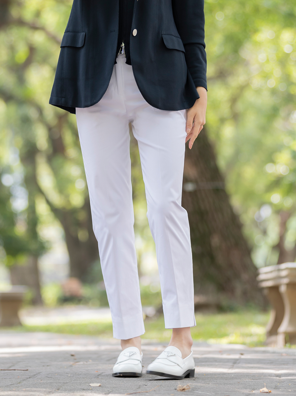 Eleventy 西裝棉褲(白)