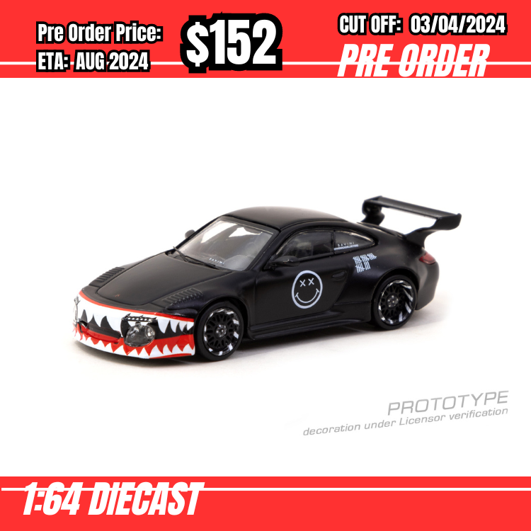 RS-$152 * Tarmac * 1:64 Old & New 997 Matte Black [OD27/03]