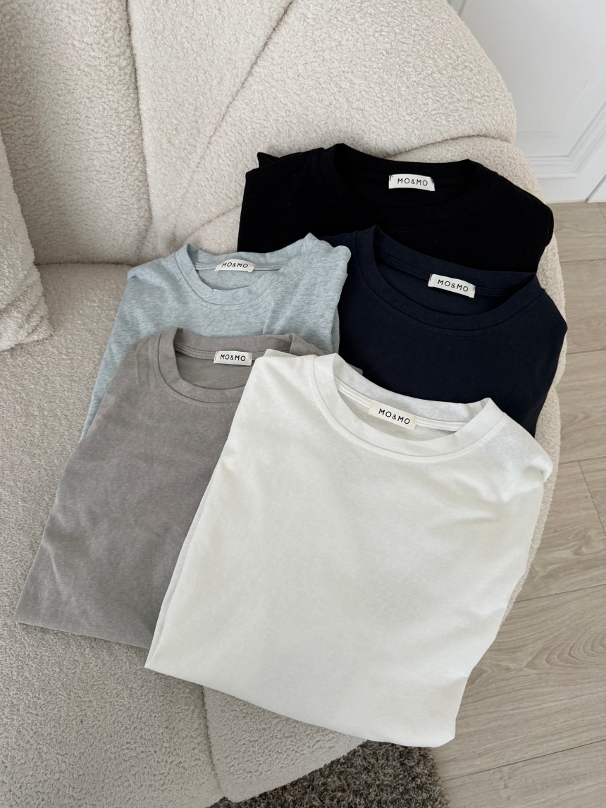 竹節棉素面百搭上衣*5色