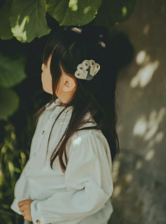 DONSJE 孔雀皮革髮夾 Guar Clip -Peacock