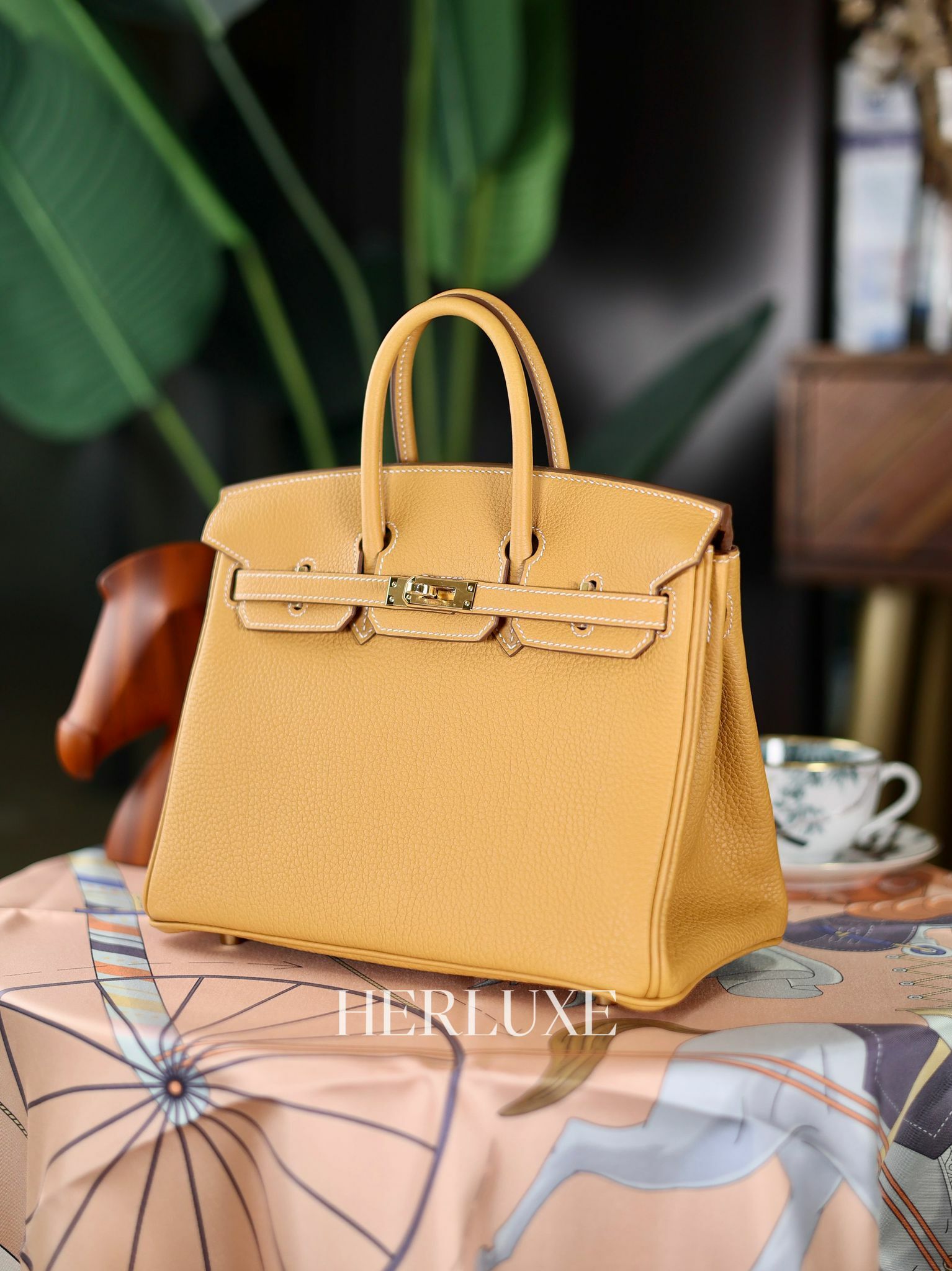 Birkin 25 21 natural sable cc togo W