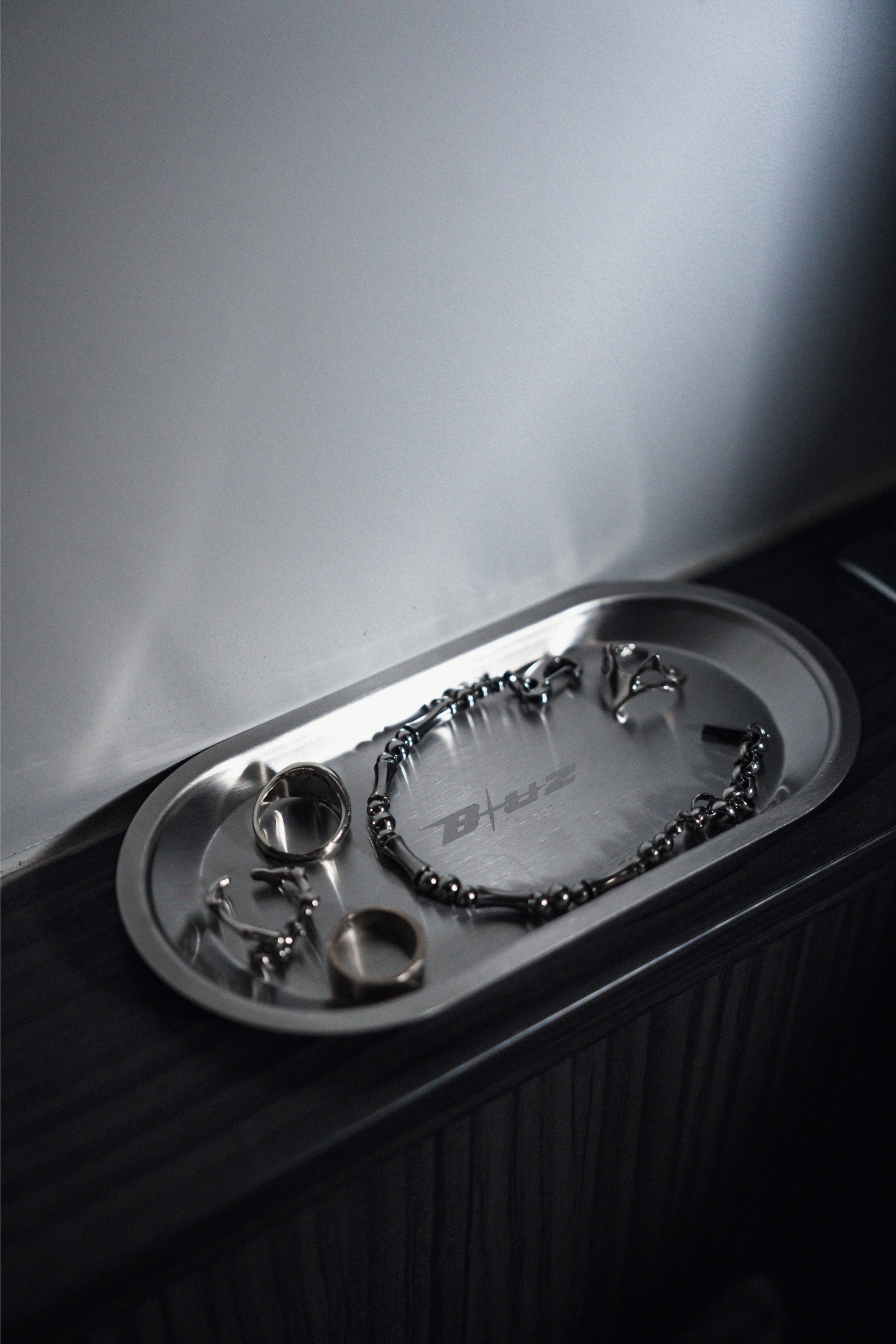 【BLUZ MADE】鋼製拉絲飾品托盤 收納盤