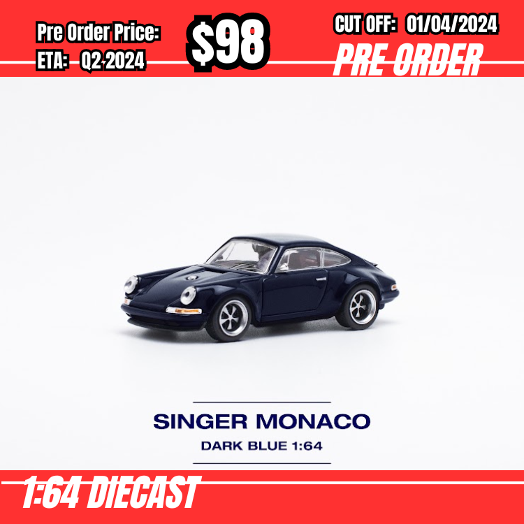 RS-$98  * Pop Race * 1:64 SINGER - MONACO (MIDNIGHT BLUE) [OD27/03]