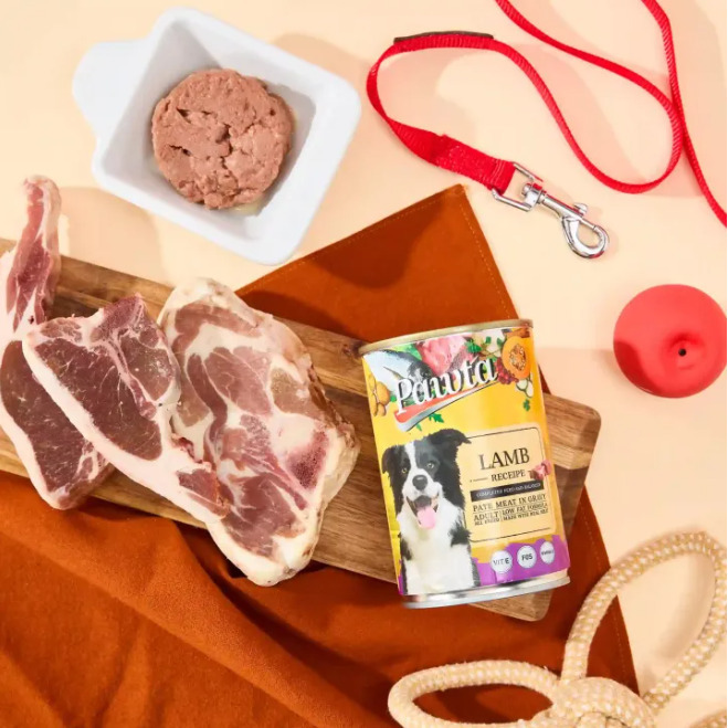 Pawta 主食罐裝狗濕糧 (犬用) 羊肉醬 400g [原箱24罐]