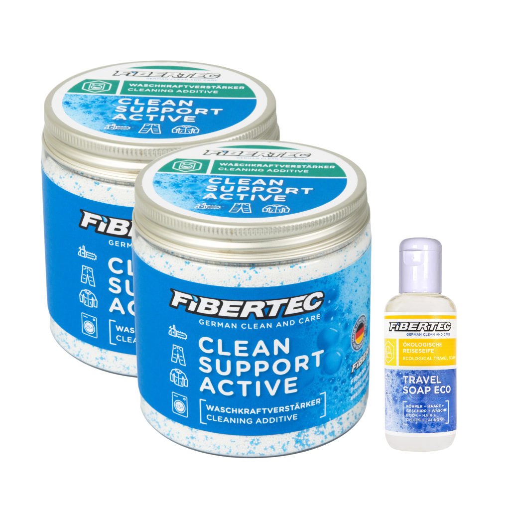 FIBERTEC / 洗滌組合 / 活氧衣物去漬潔白粉500g*2+機能性GORE-TEX ®服飾專用濃縮洗潔劑100ml*1