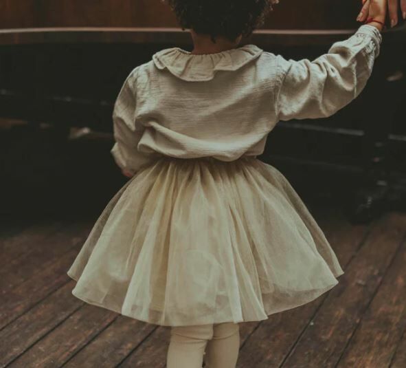 DONSJE 閃閃仙女紗裙 Fay Skirt - Soft Powder Metallic