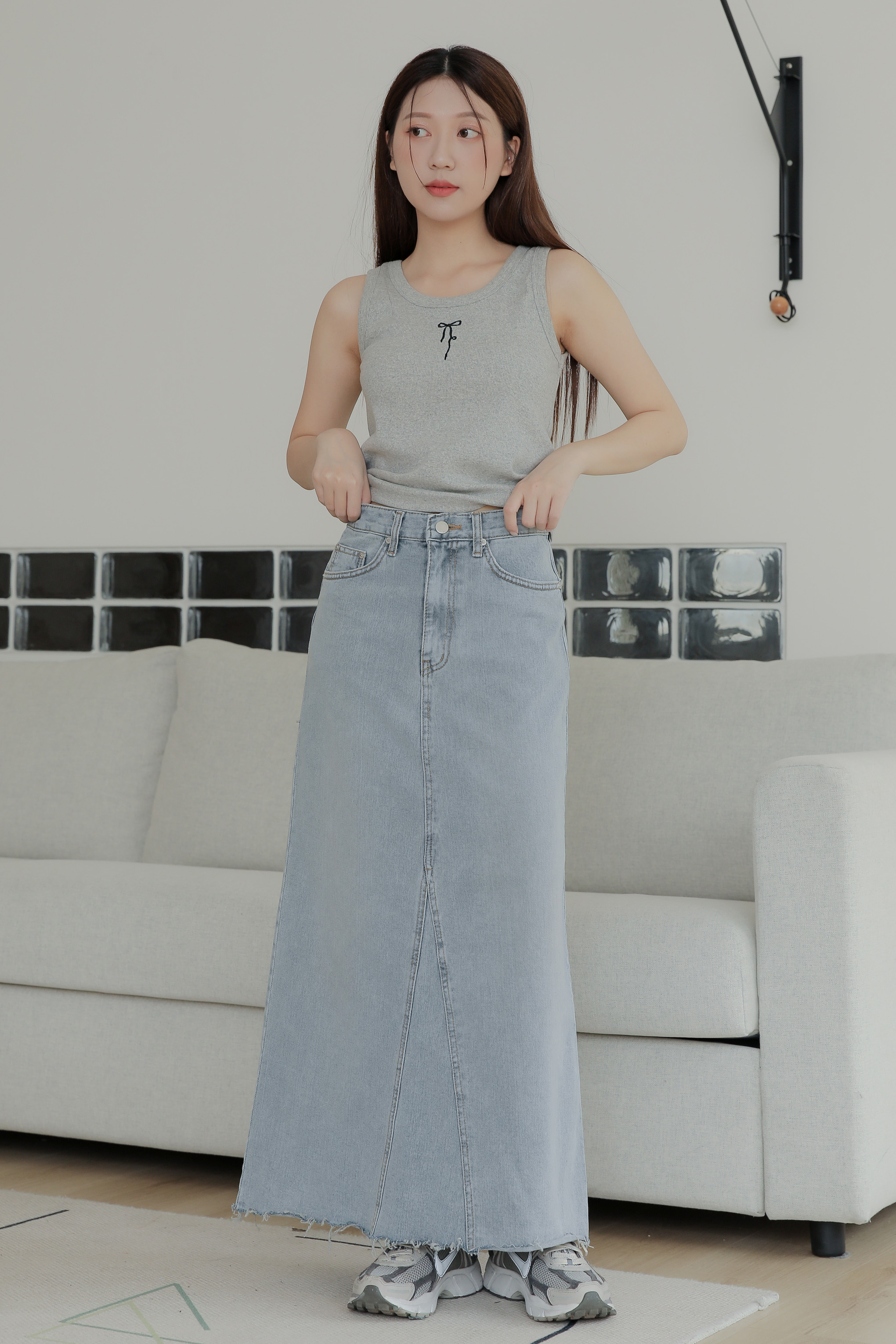 Vintage Denim Skirt #長裙