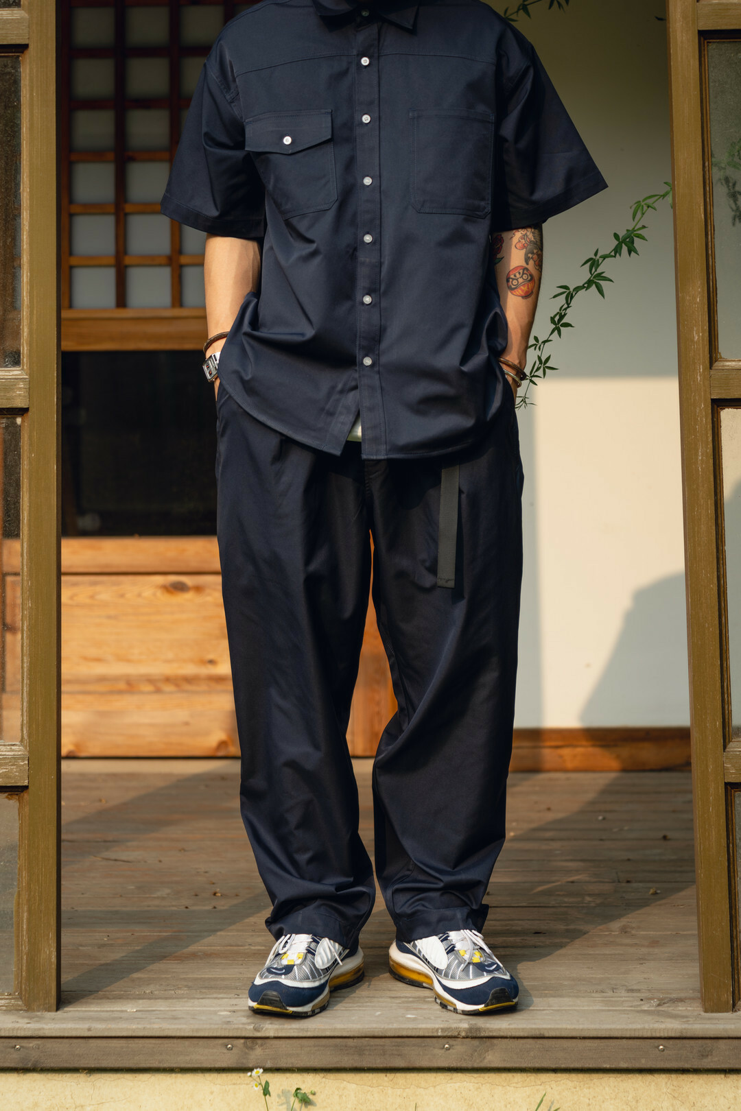 涼感透氣速乾休閒長褲