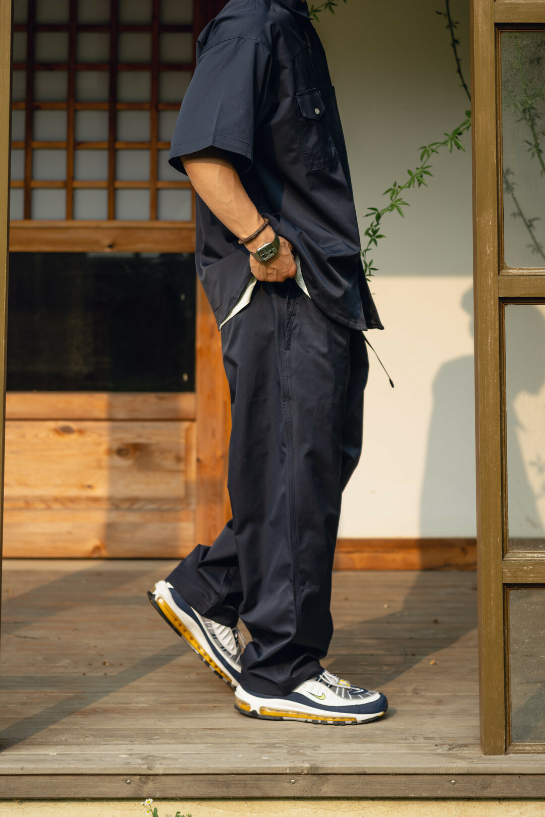 涼感透氣速乾休閒長褲